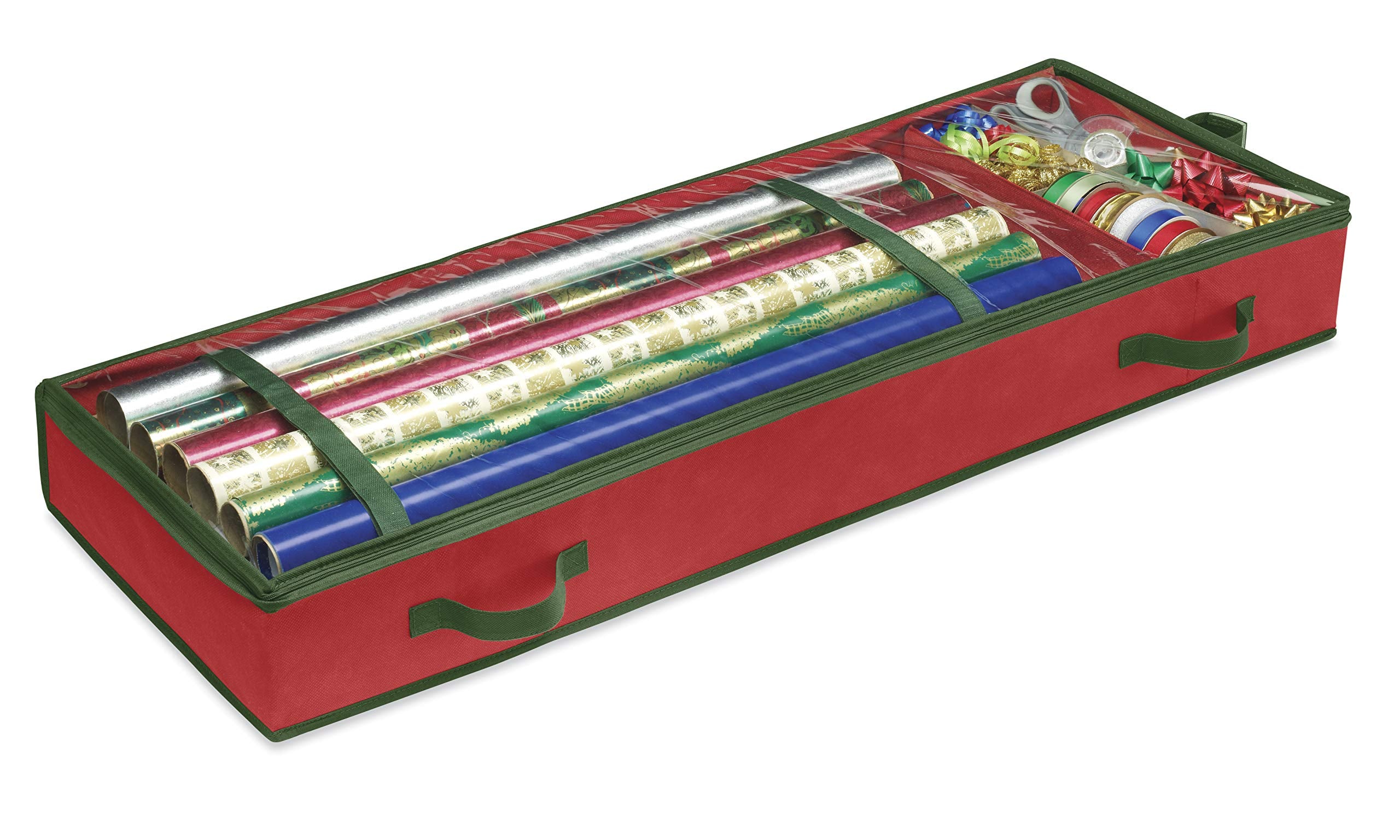Whitmor 6129-5343 Gift Wrap Organizer, 1 Count (Pack Of 1), Red
