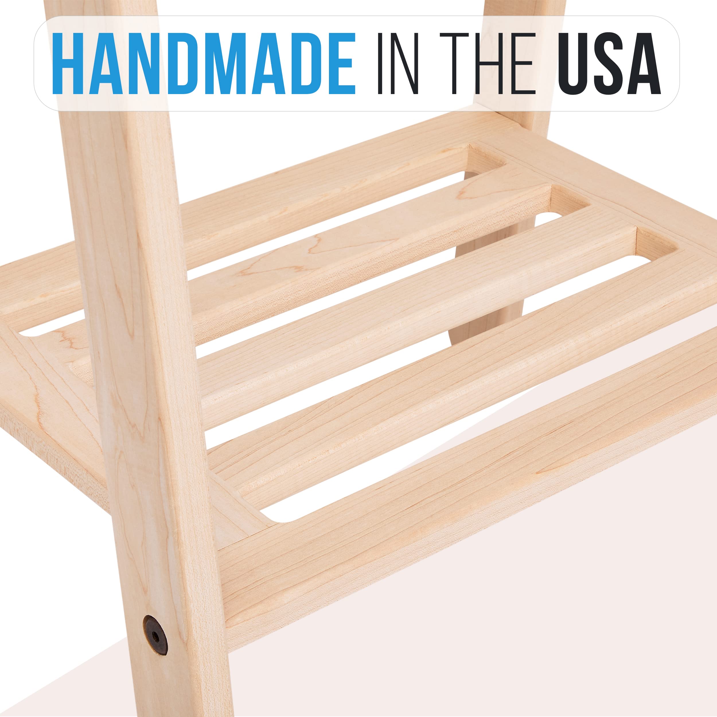 Pennsylvania Woodworks Handcrafted Maple Garment Rack - Sleek & Stylish Clothing Storage, Home Organization, Boutique Display, C