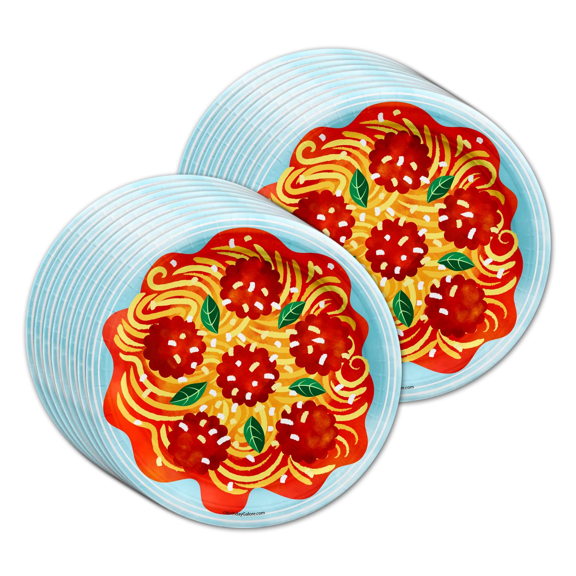 Spaghetti and Meatballs Birthday Party Supplies Set Plates Napkins Cups Tableware Kit for 16