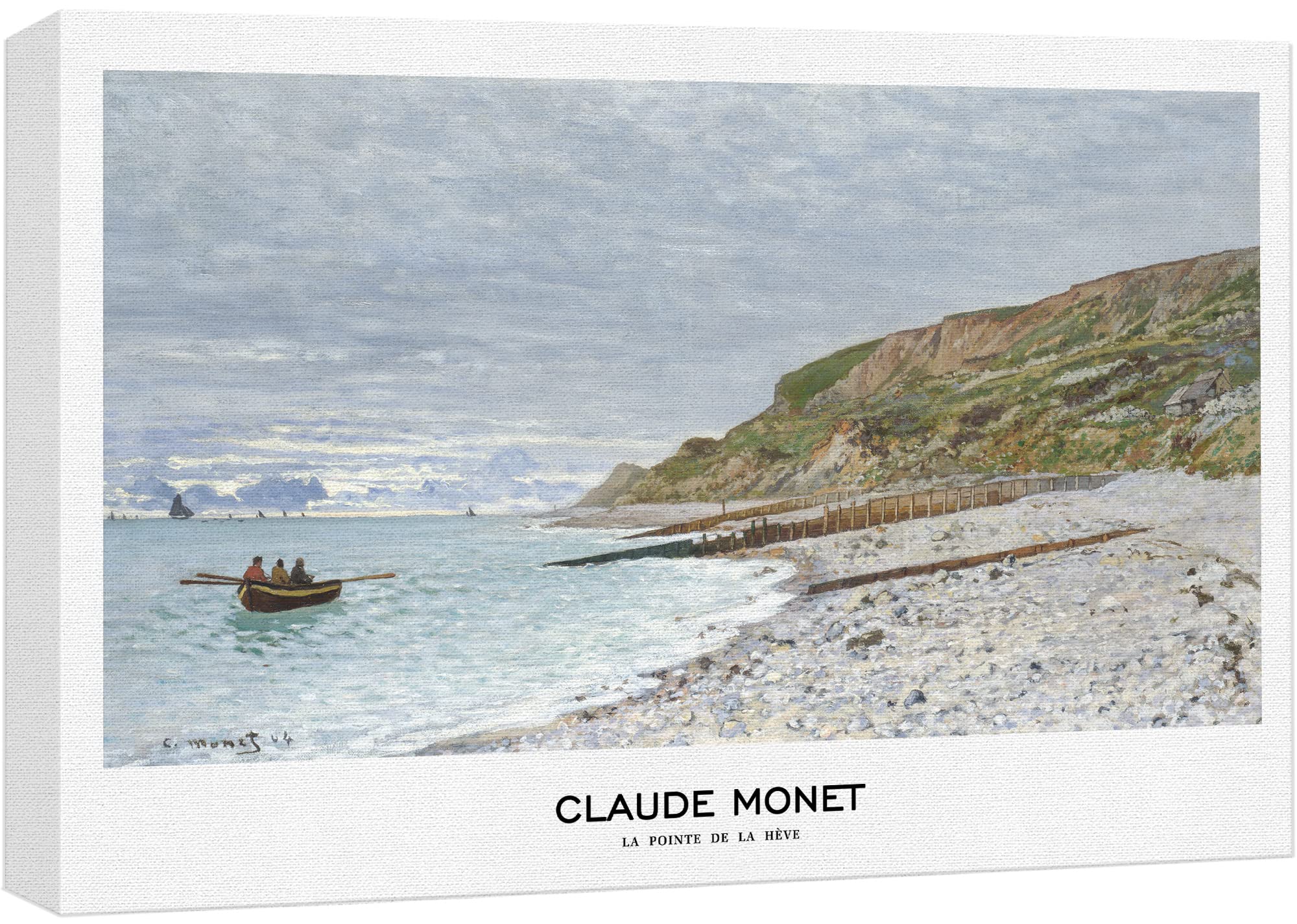 Wall26 Canvas Print Wall Art La Pointe De La Heve By Claude Monet Historic Classical Illustrations Fine Art Decorative Vintage Z