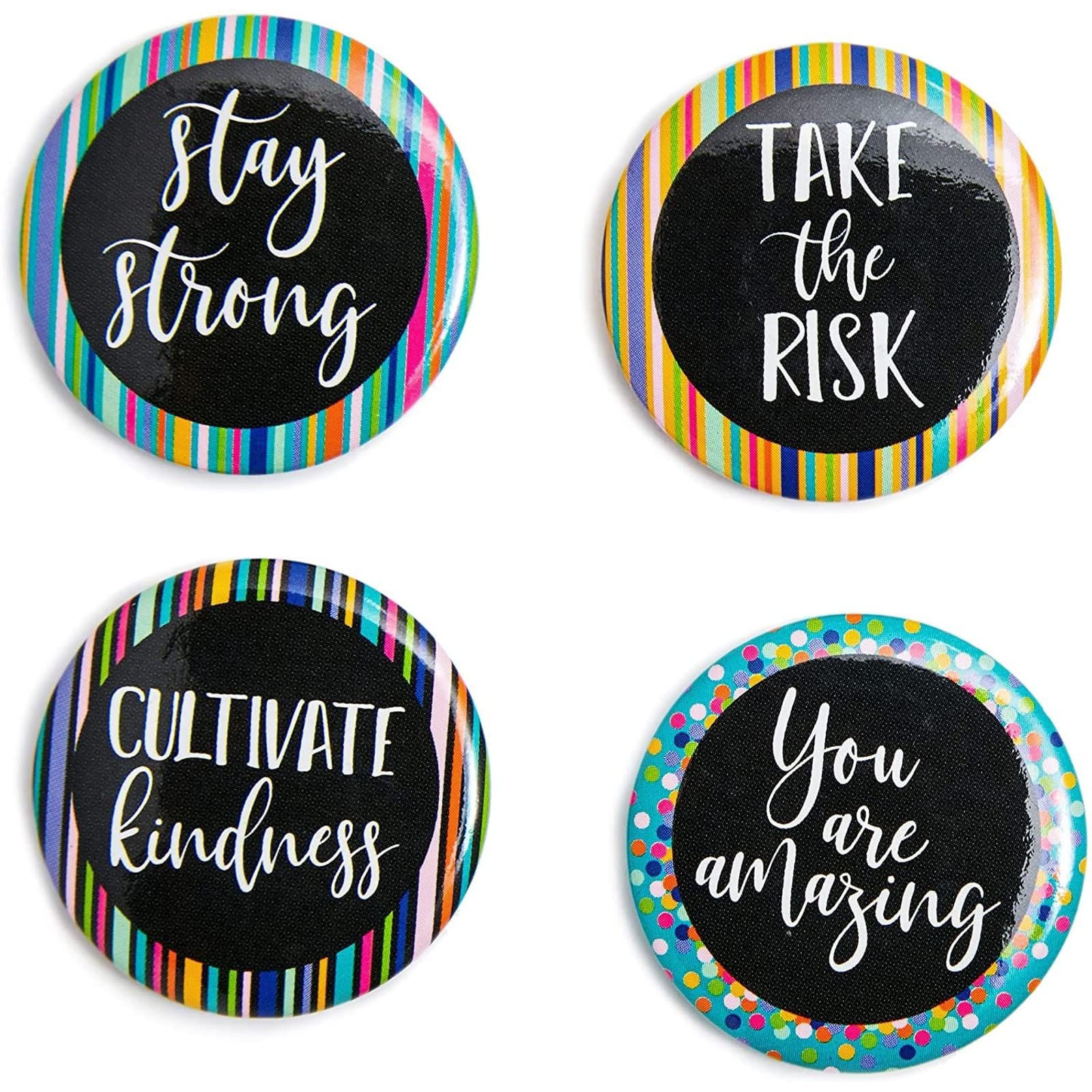 Inspirational Refrigerator Magnets Motivational Quote for Classroom  Locker  Fridge  Whiteboard  1.2 Inch  18 Pack