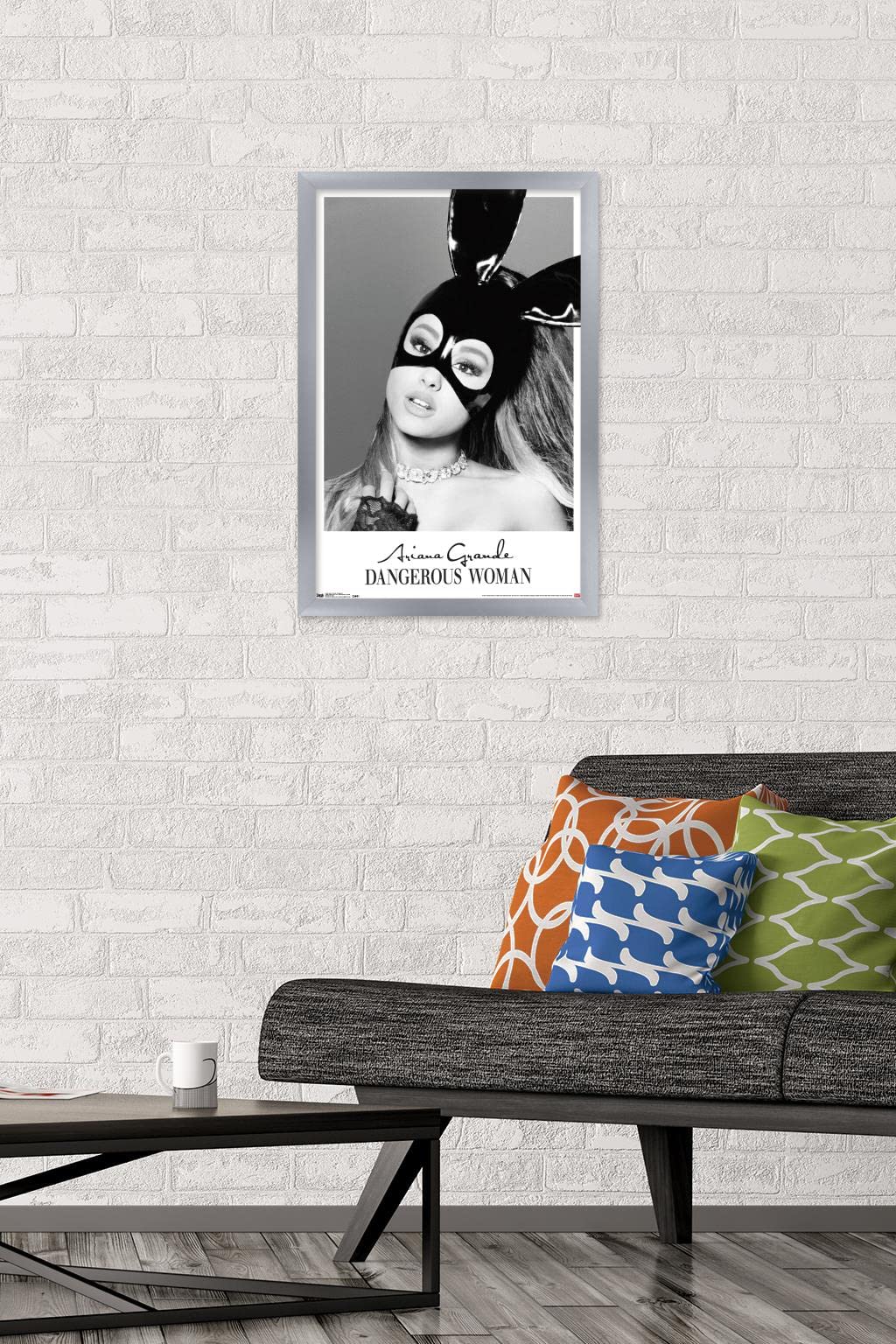 Trends International Ariana Grande - Dangerous Wall Poster, 14.725'' X 22.375'', Silver Framed Version