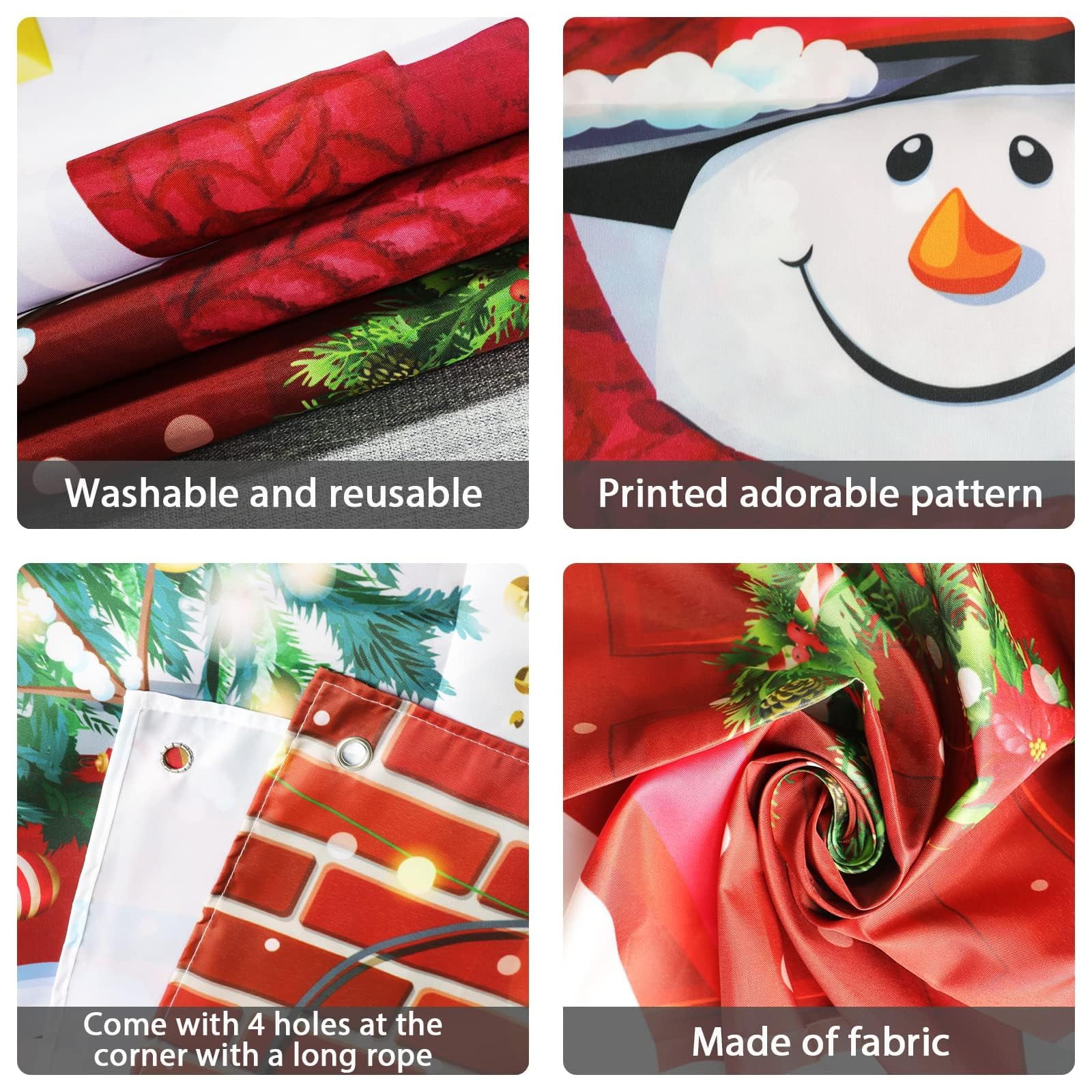 Christmas Snowman Door Cover Decorations 35.4 X 71 Inch Merry Xmas Cardinal Hanging Wall Decoration Sign Front Door Or Indoor Ho