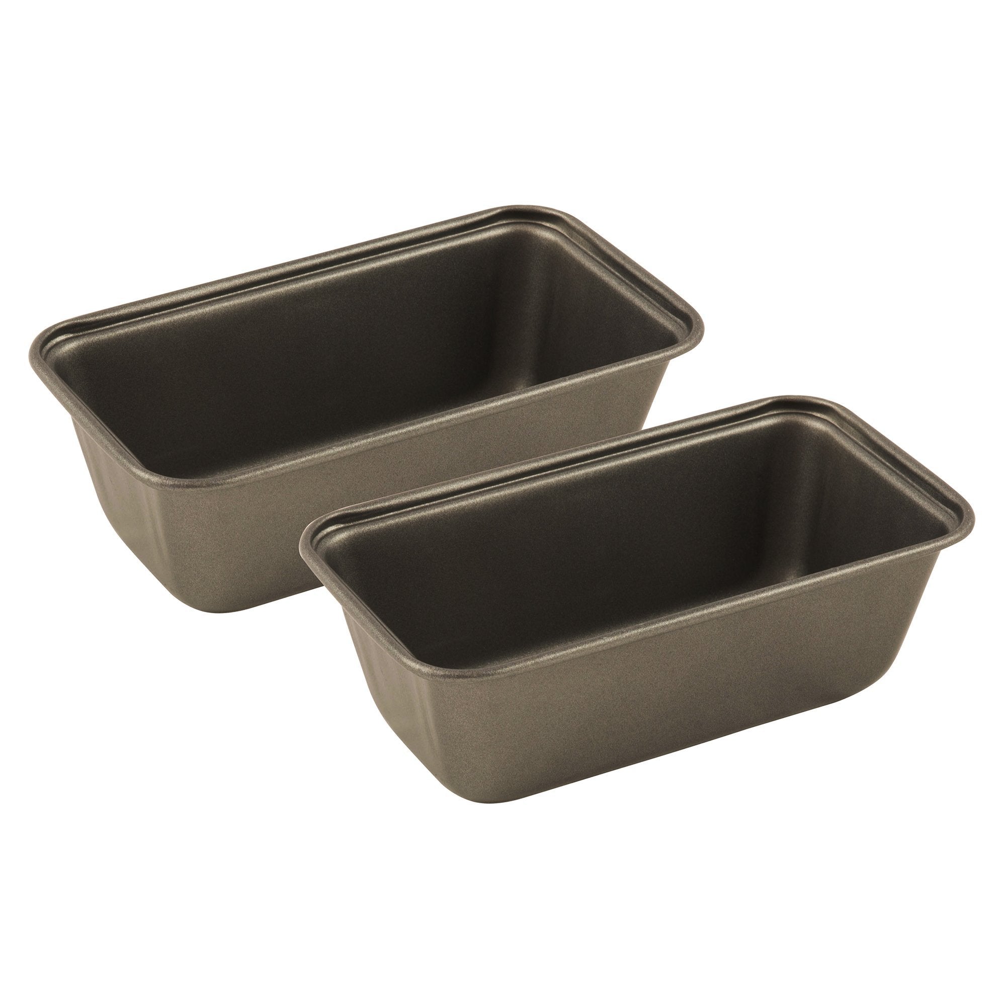 Range Kleen Gray Non-Stick Mini Loaf Pan, Set Of 2, 6    L X 3.25    W X 1.98    H