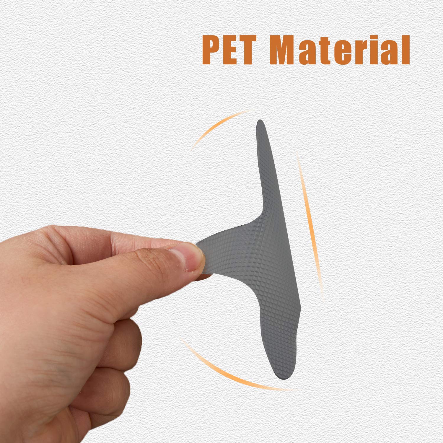 Secopad Anti Slip Shower Stickers  24 PCS Safety Bathtub Stickers Adhesive Decals with Premium Scraper for Bath Tub Shower Stairs Ladders Boats (Gray)