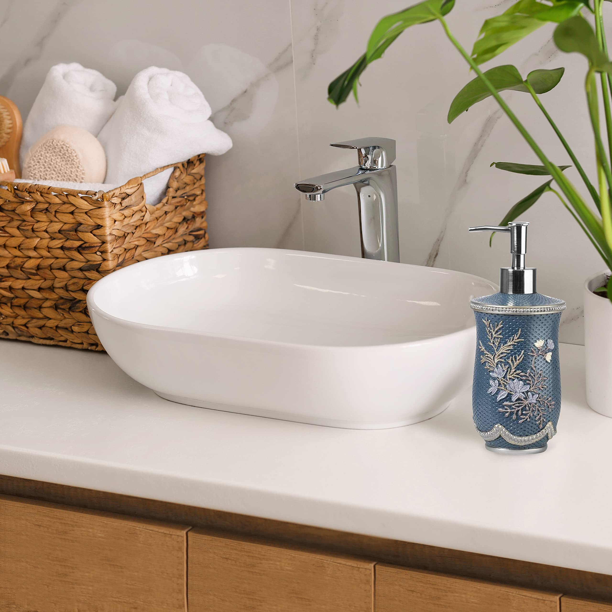 Popular Bath Lotion Pump Capri, Slate Blue
