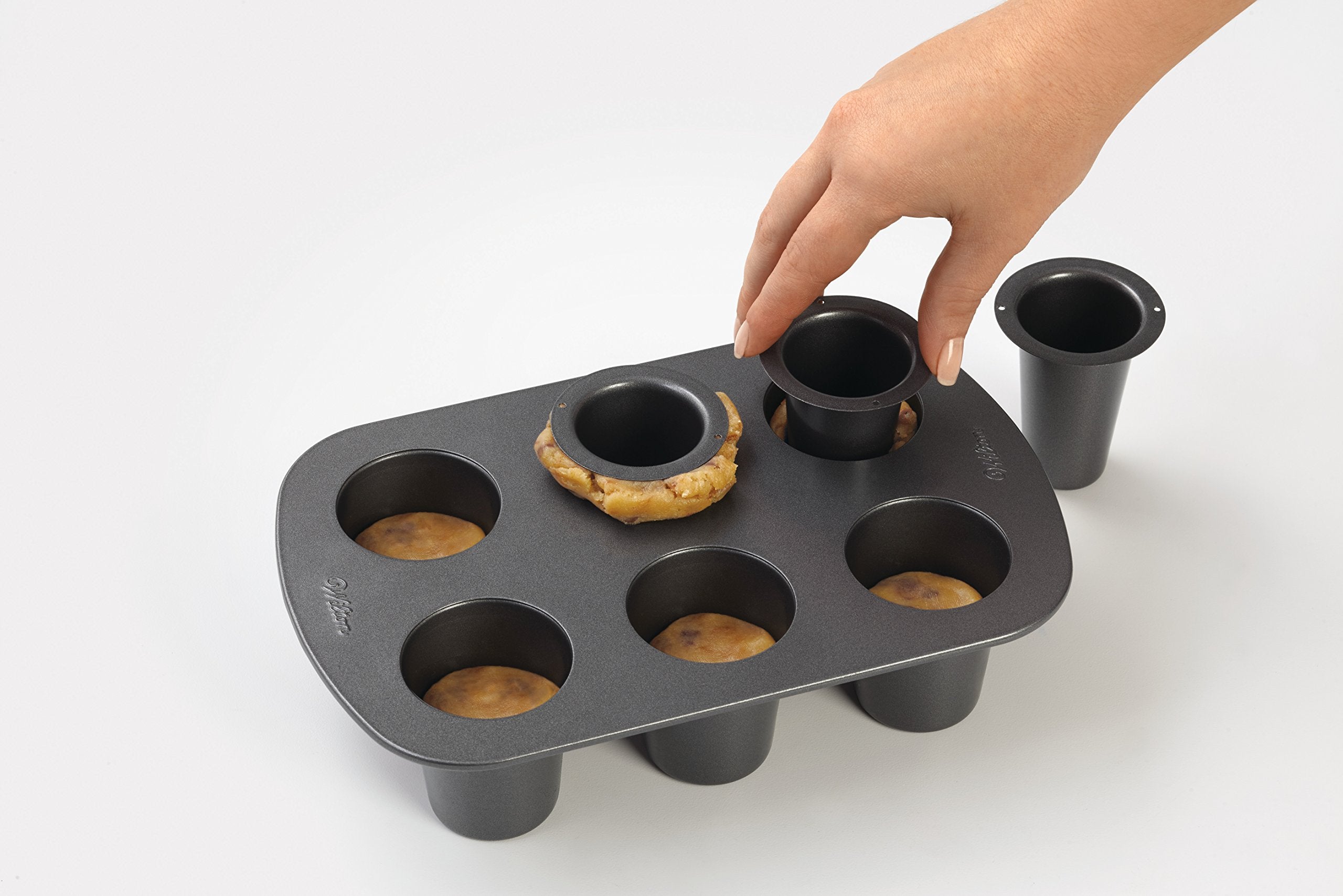 Wilton Cookie Shot Glass, 6-Cavity - Bake Perfect Sweet Shooters With This 6-Cup Cookie Shot Glass Pan, Non-Stick Round Pan Made