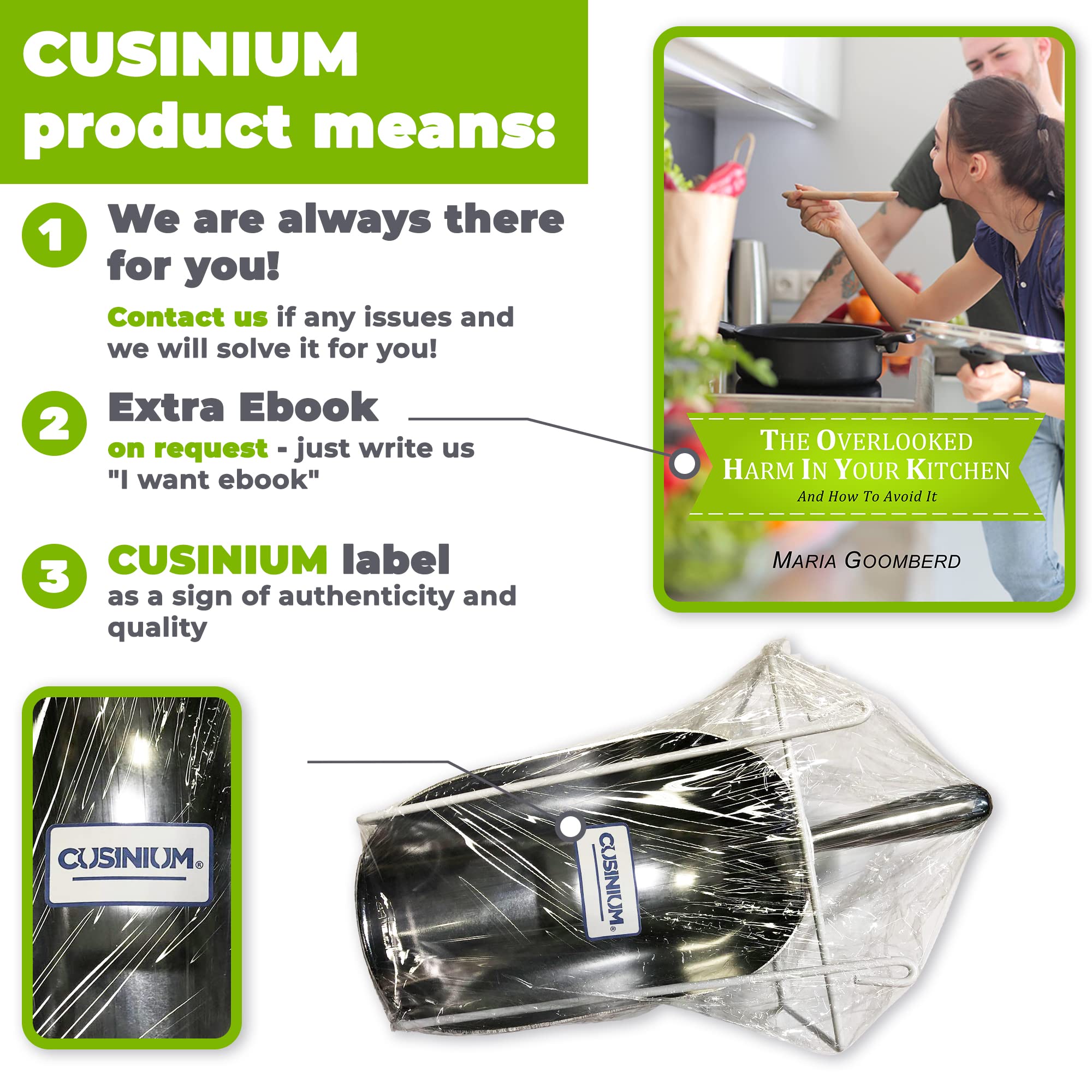 Cusinium 38 Oz Aluminum Ice Scoop With Holder