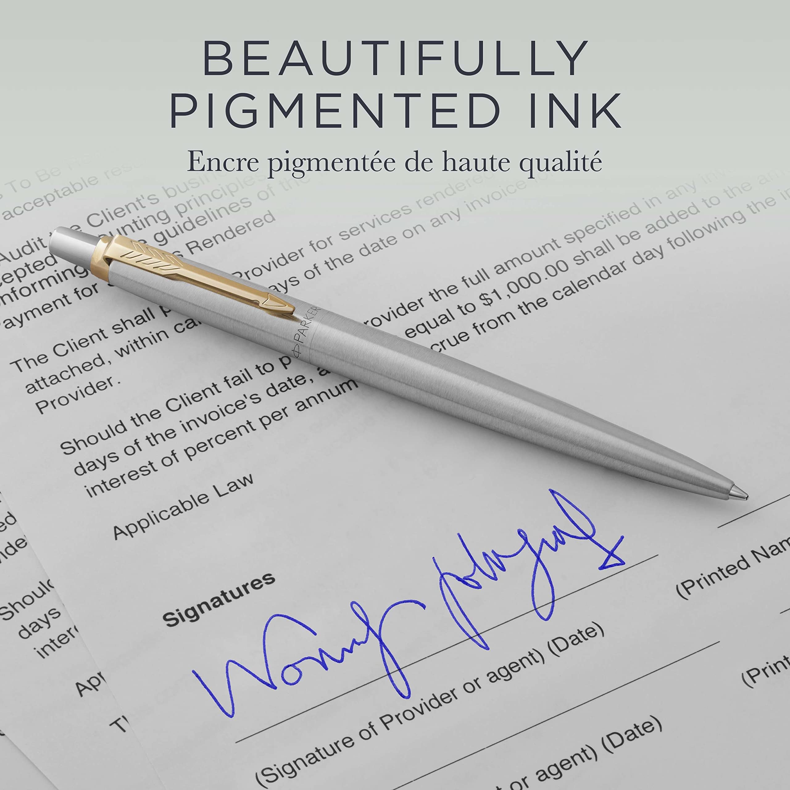 Parker Quink Long Fountain Pen Ink Refill Cartridges, Blue