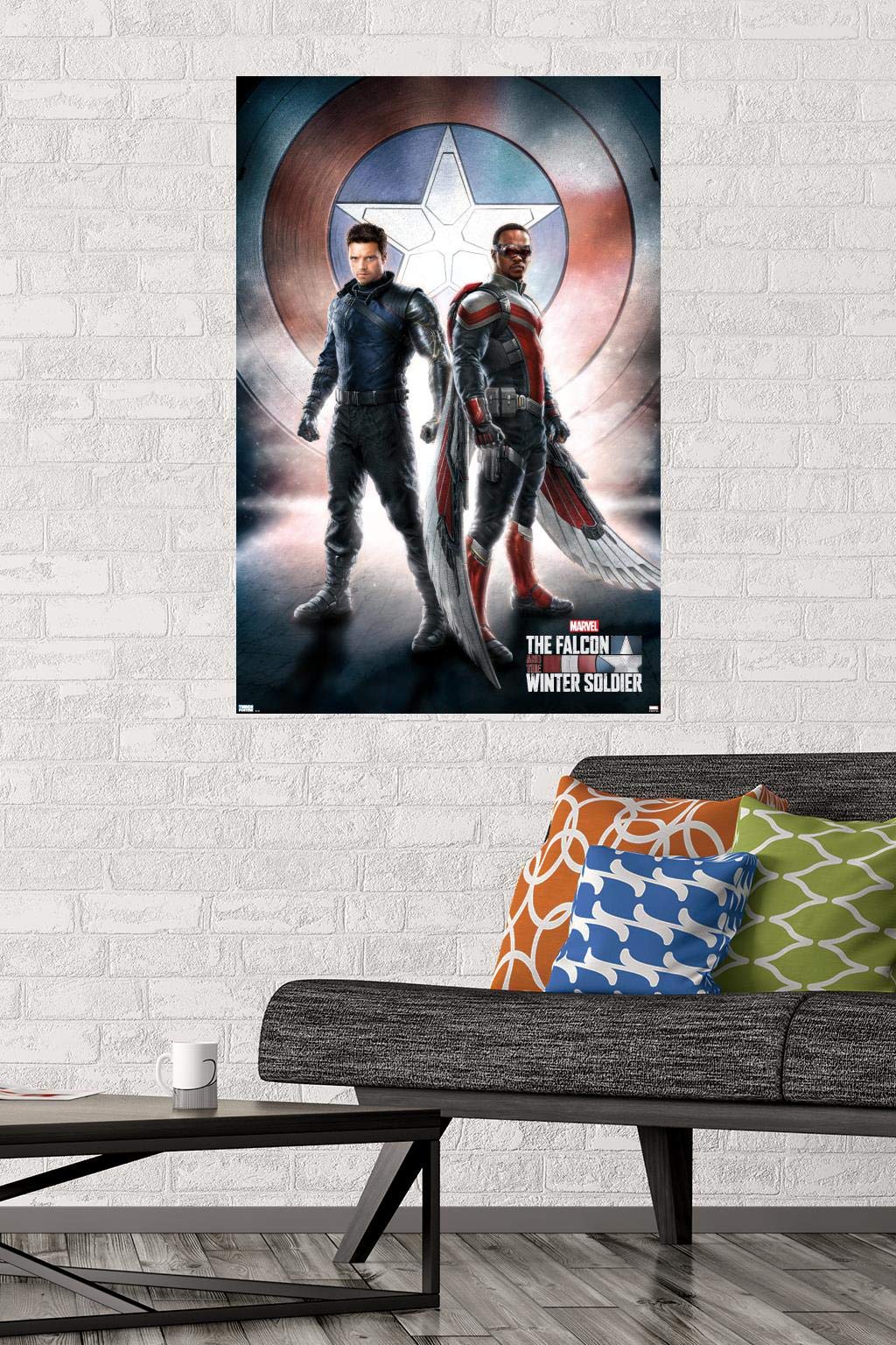 Trends International Marvel Television - Falcon And Winter Soldier - One Sheet Wall Poster, 22.375'' X 34'', Poster & Mount Bund