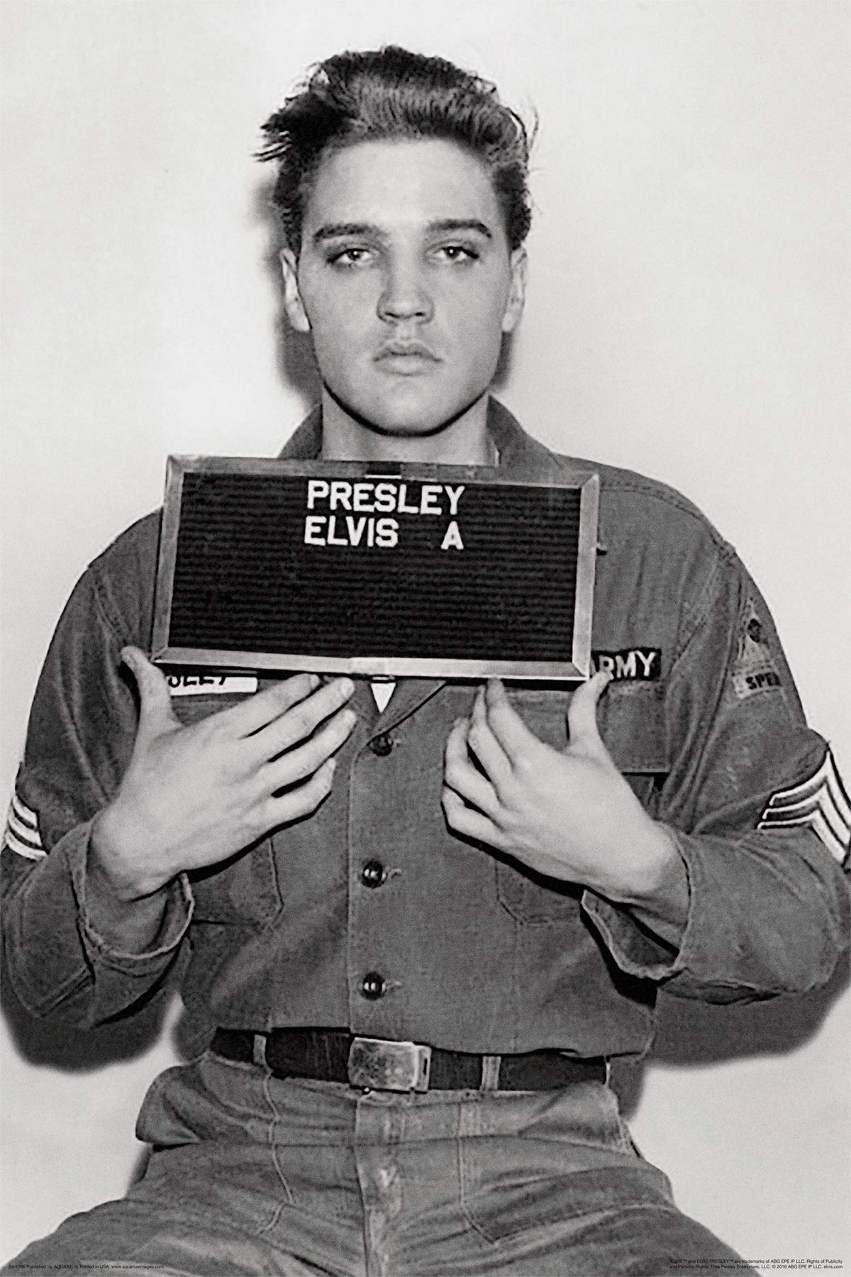 Elvis Presley-Enlistment Photo Poster Rolled 24 X 36 Psa009993 For Living Room