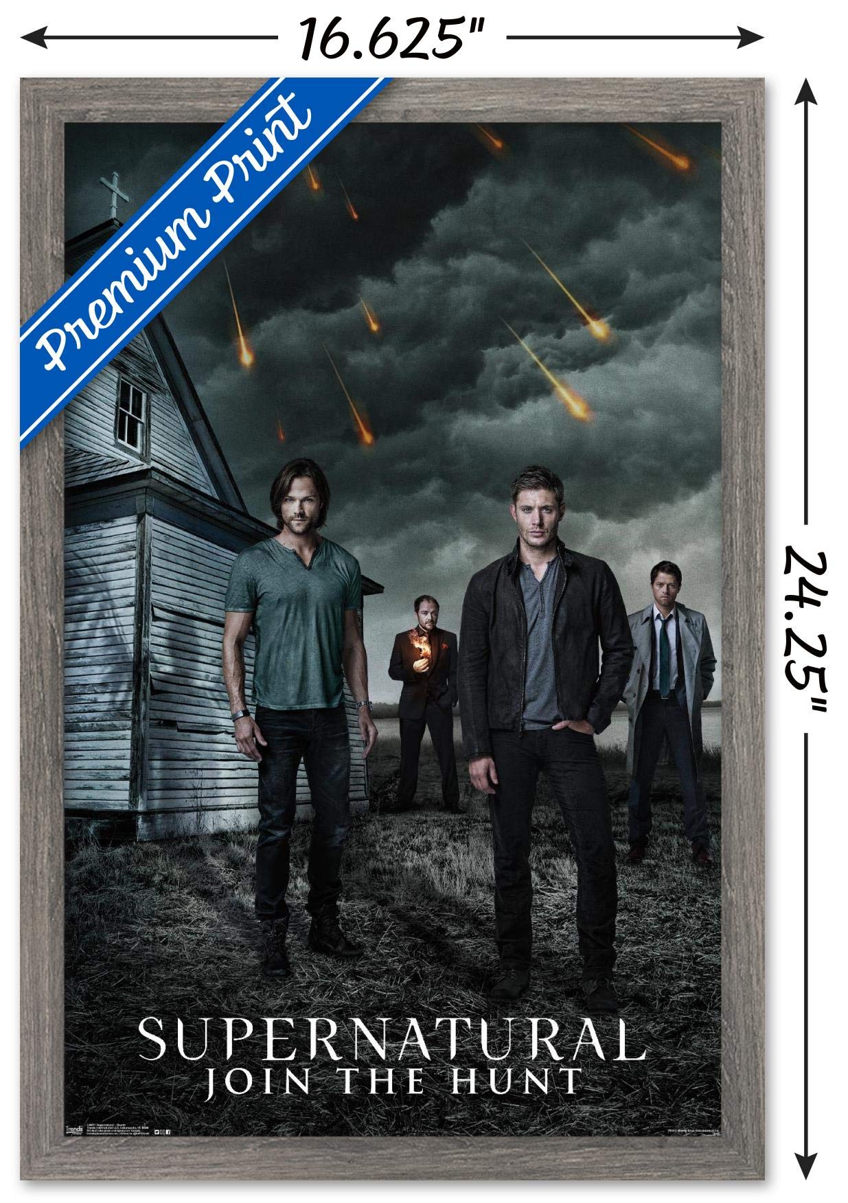 Trends International Supernatural-Church Wall Poster, 14.725'' X 22.375'', Barnwood Framed Version