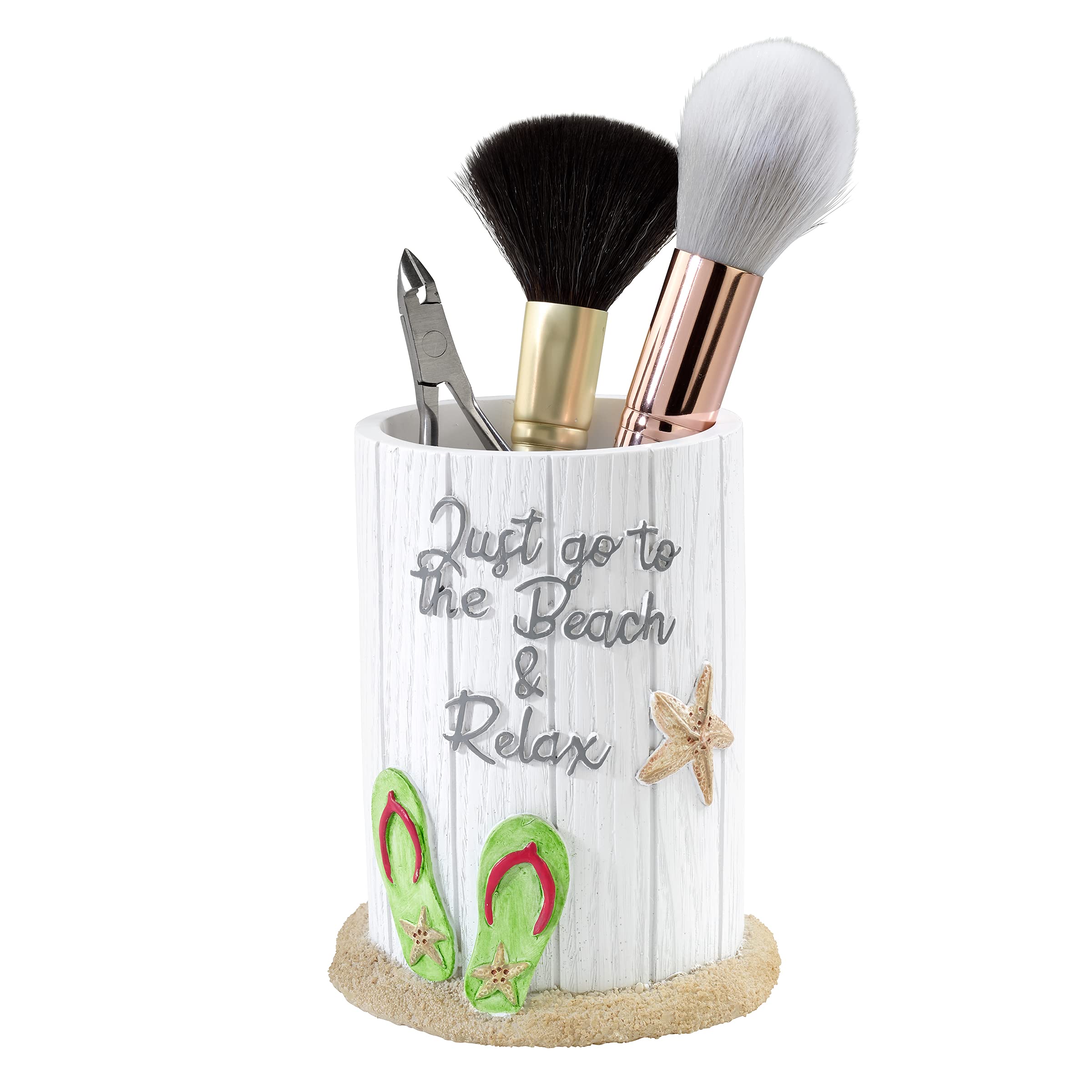 Avanti Linens - Tumbler, Countertop Cup For Bathroom Or Kitchen, Beach Inspired Bathroom Decor (Beach Mode Collection)