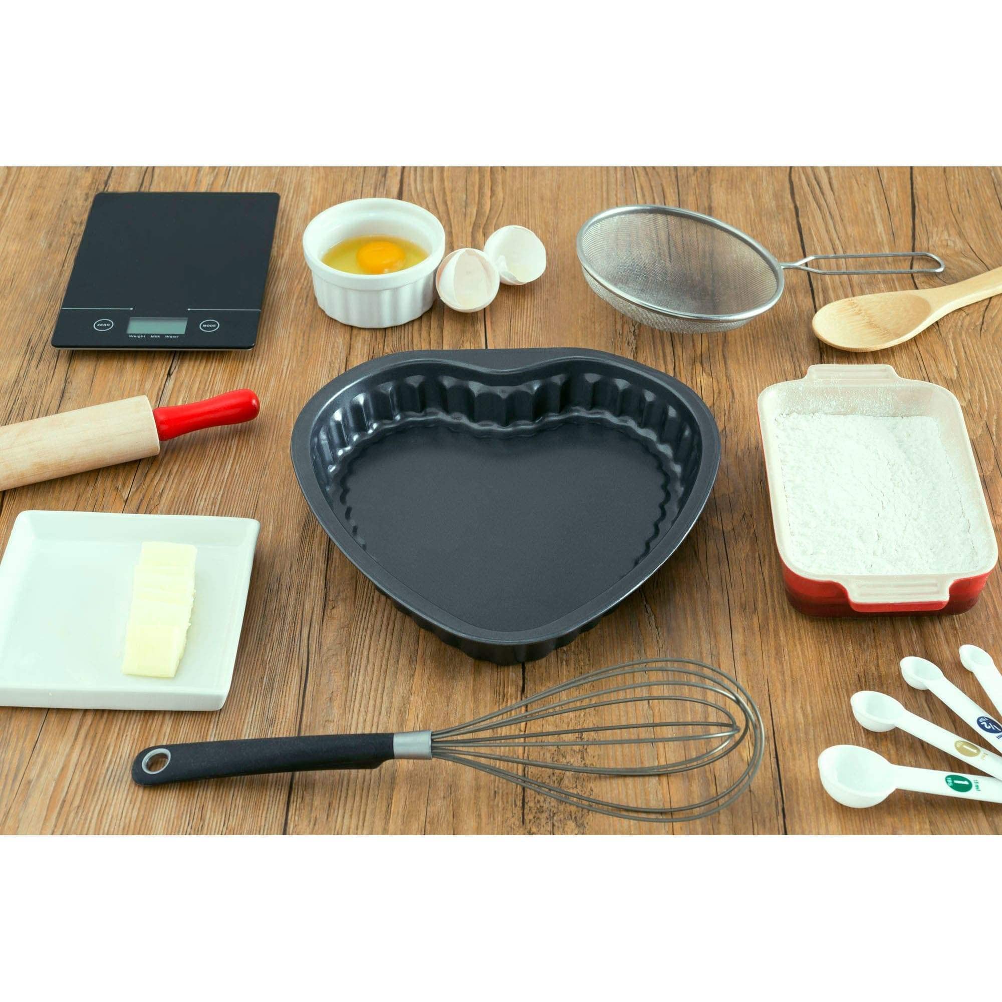 Joey'Z Non-Stick Heart Shaped Cake Pan Baking Pan - Large 10 Inch - Valentines Day Gifts - Heart Shaped Cake Pans/Heart Cake Pan