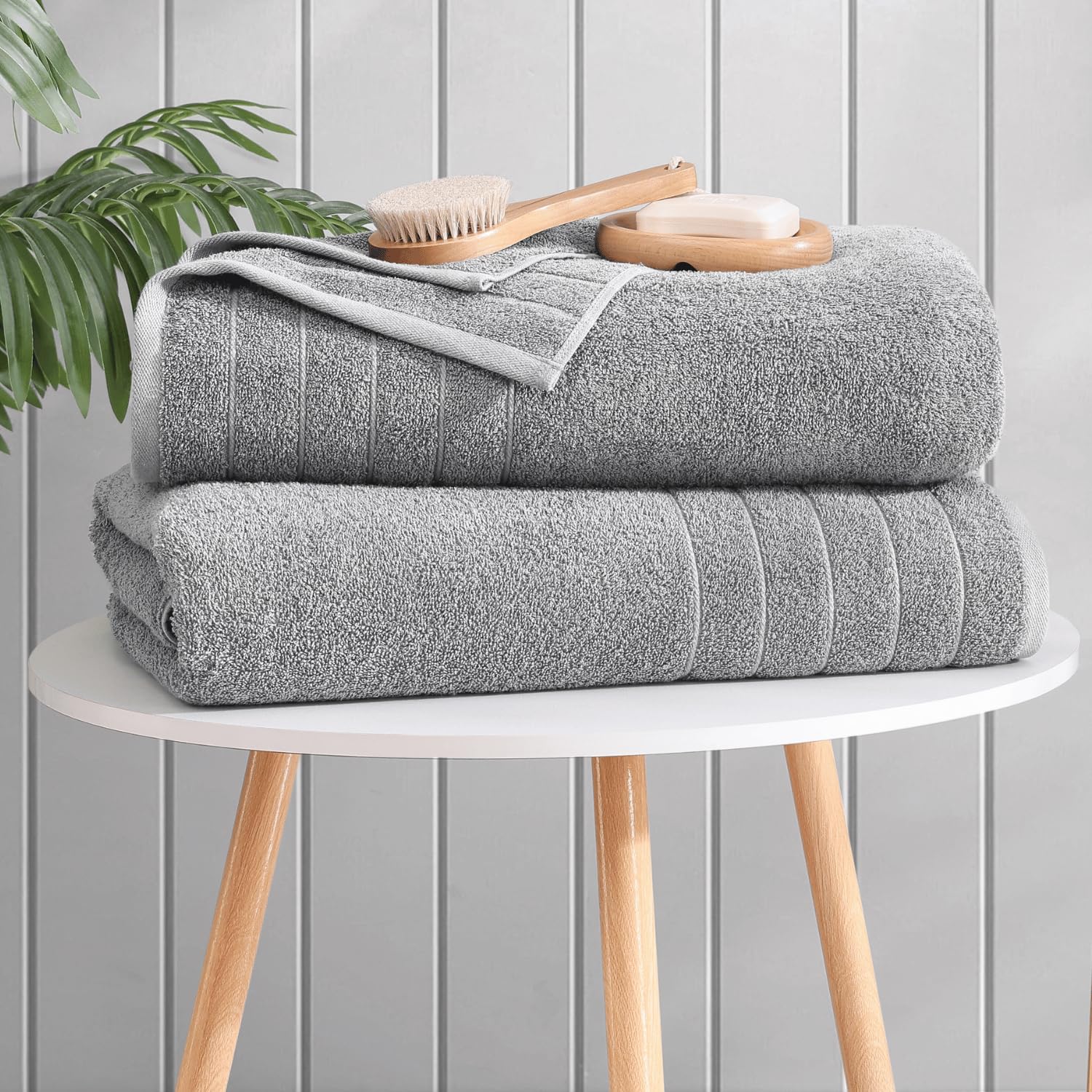 Casa Platino Bath Towels 4 Pack, Large Bath Towel Set(30''X 60''), 100% Ring Spun Cotton Bathroom Towels, Lightweight Towels For