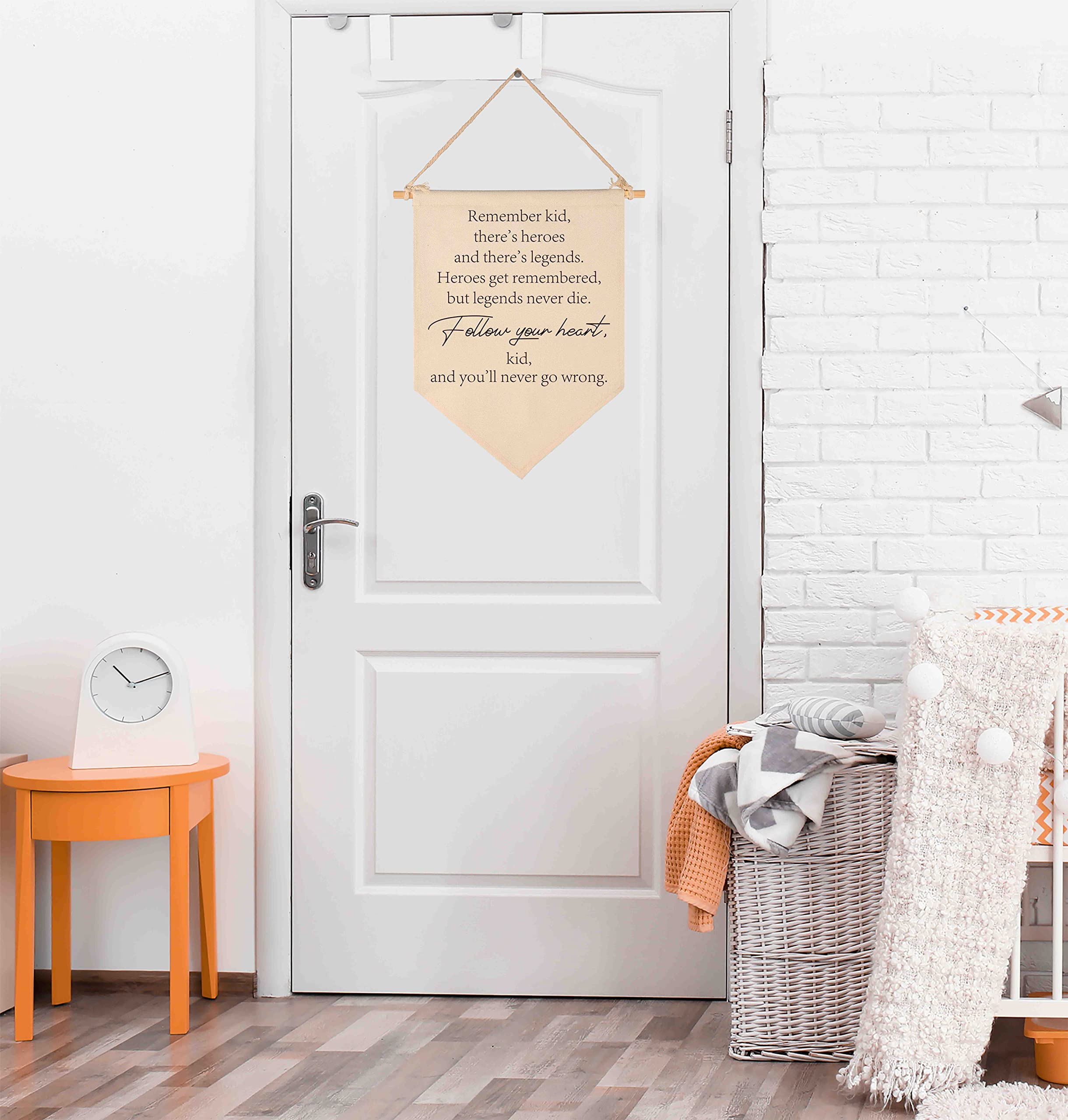 Let Them Be Little Sign-Playroom Sign-Birthday Christmas Gift-Canvas Hanging Flag Banner Wall Sign Decor Gift for Nursery Bedroom Playroom Front Door Baby Kids Girl Boy Teen