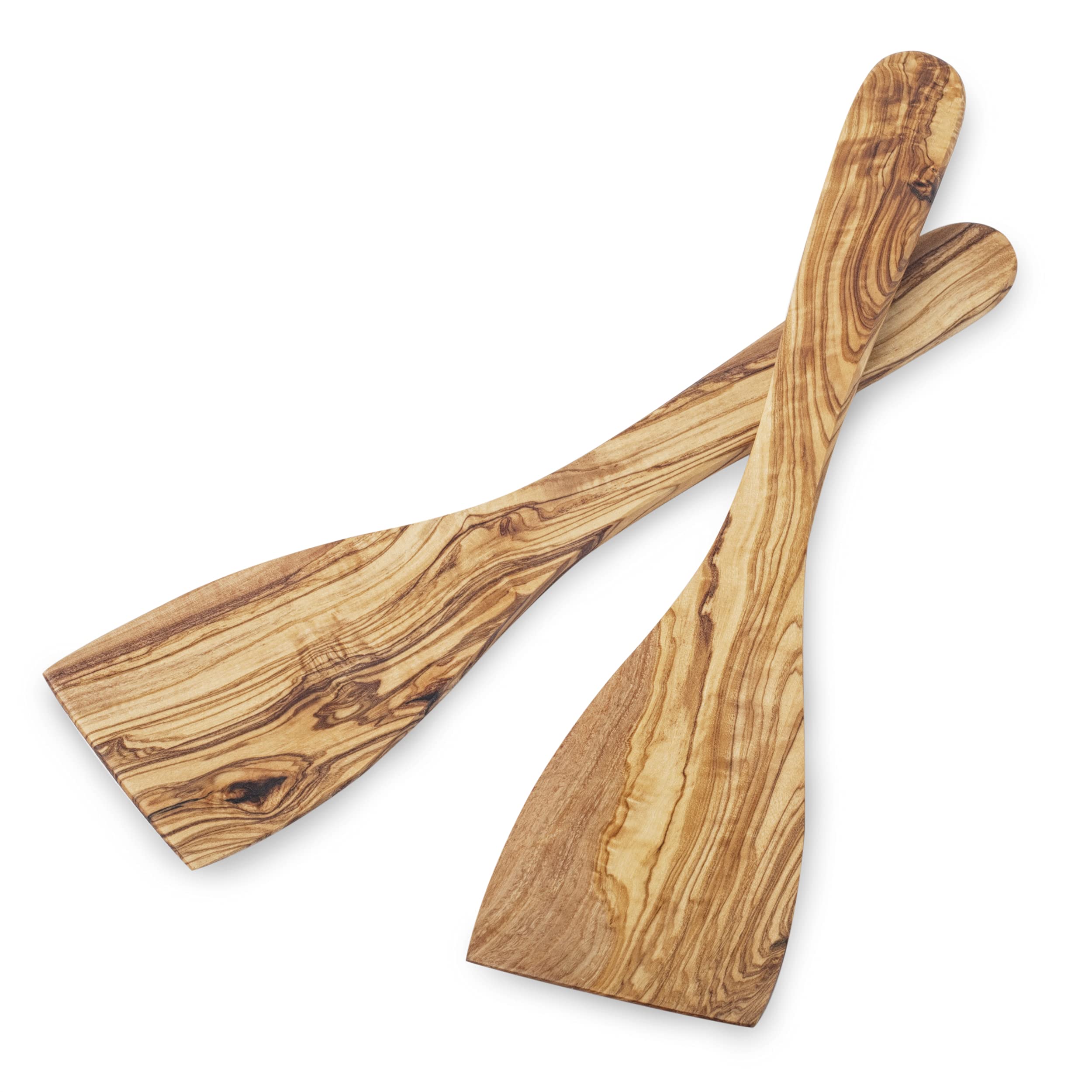 Forest Decor Wooden Spatula For Cooking, Wooden Spatula Set Of 2, Handcrafted, Olive Wood Kitchen Accessories, Wooden Utensils F