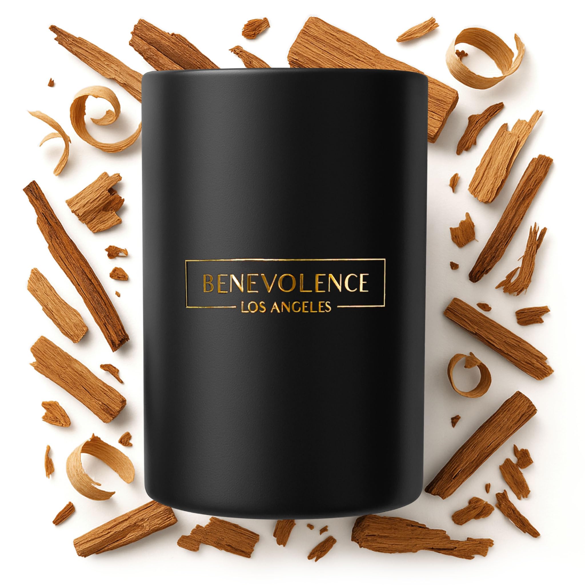 Benevolence LA Santal Scented Candle  10 oz Scented Candles for Home  Natural Soy Candles Gifts for Women, Aromatherapy Candle,