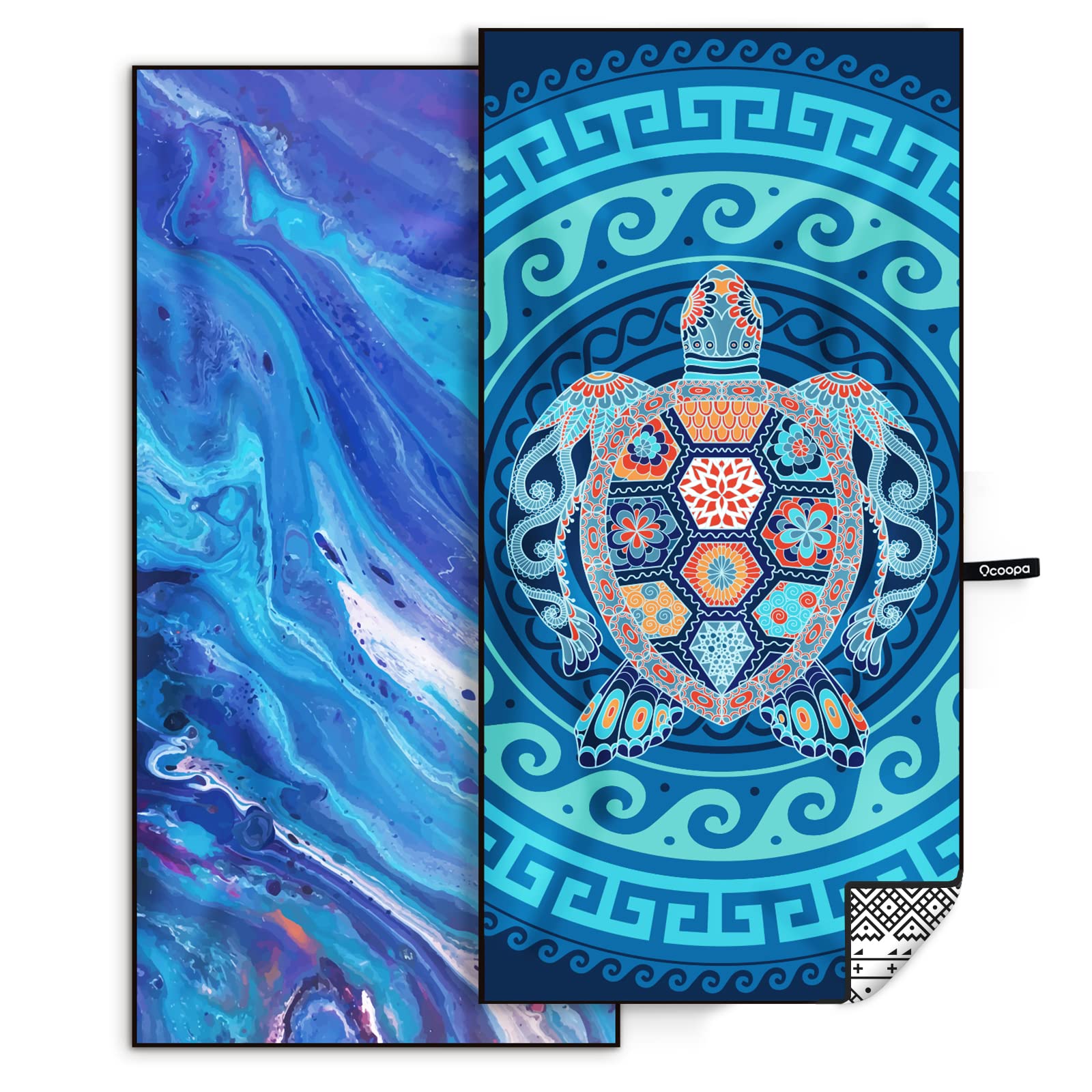 Ocoopa Microfiber Beach Towel Fast Drying, Extra Large 71'' X 32'' Sand Free Beach Towel Super Lightweight Towels For Swimming P