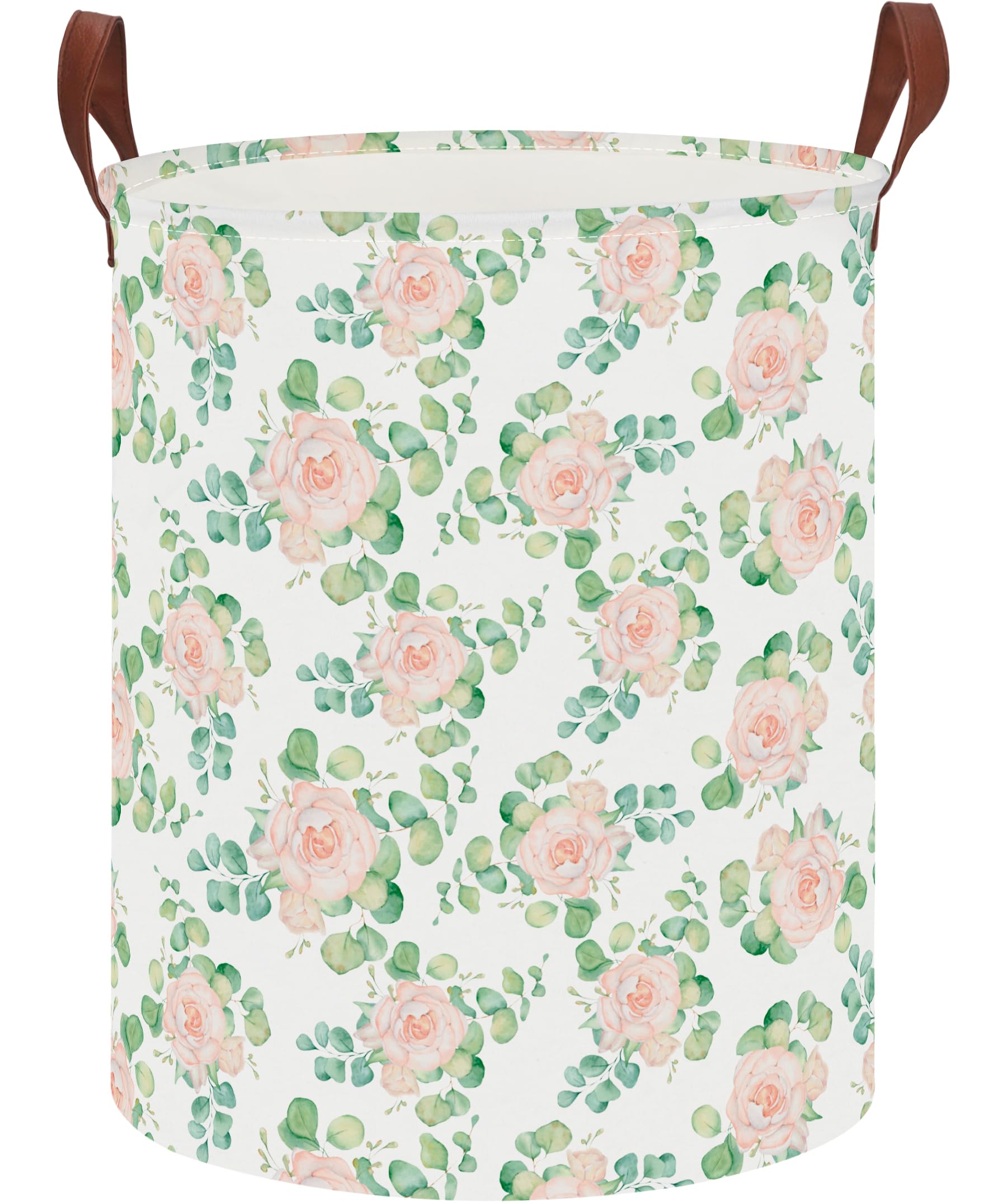 Hkec 19.7 Laundry Basket,Kids Dirty Clothes Hamper,Waterproof Toys Storage Bin,Room Decor,Gift Baskets,Nursery Hamper(Watercolor