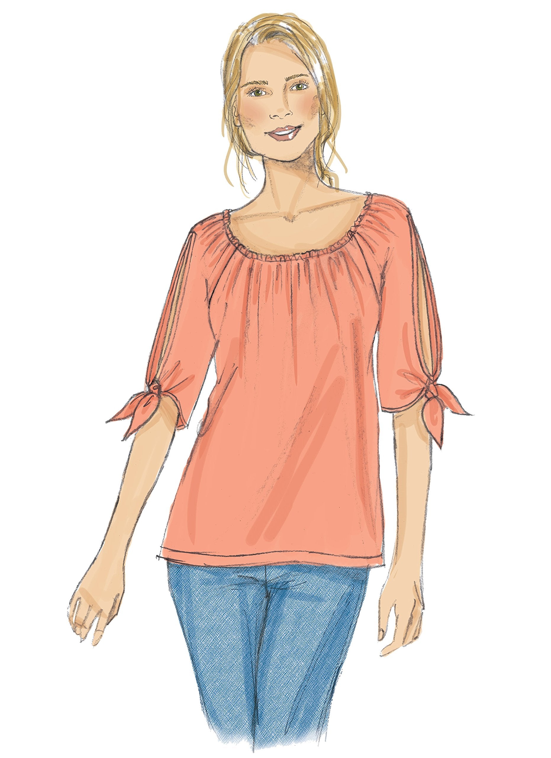 Mccall Pattern Company B6455Zz0 Misses' Top, Large/X-Large/Xx-Large