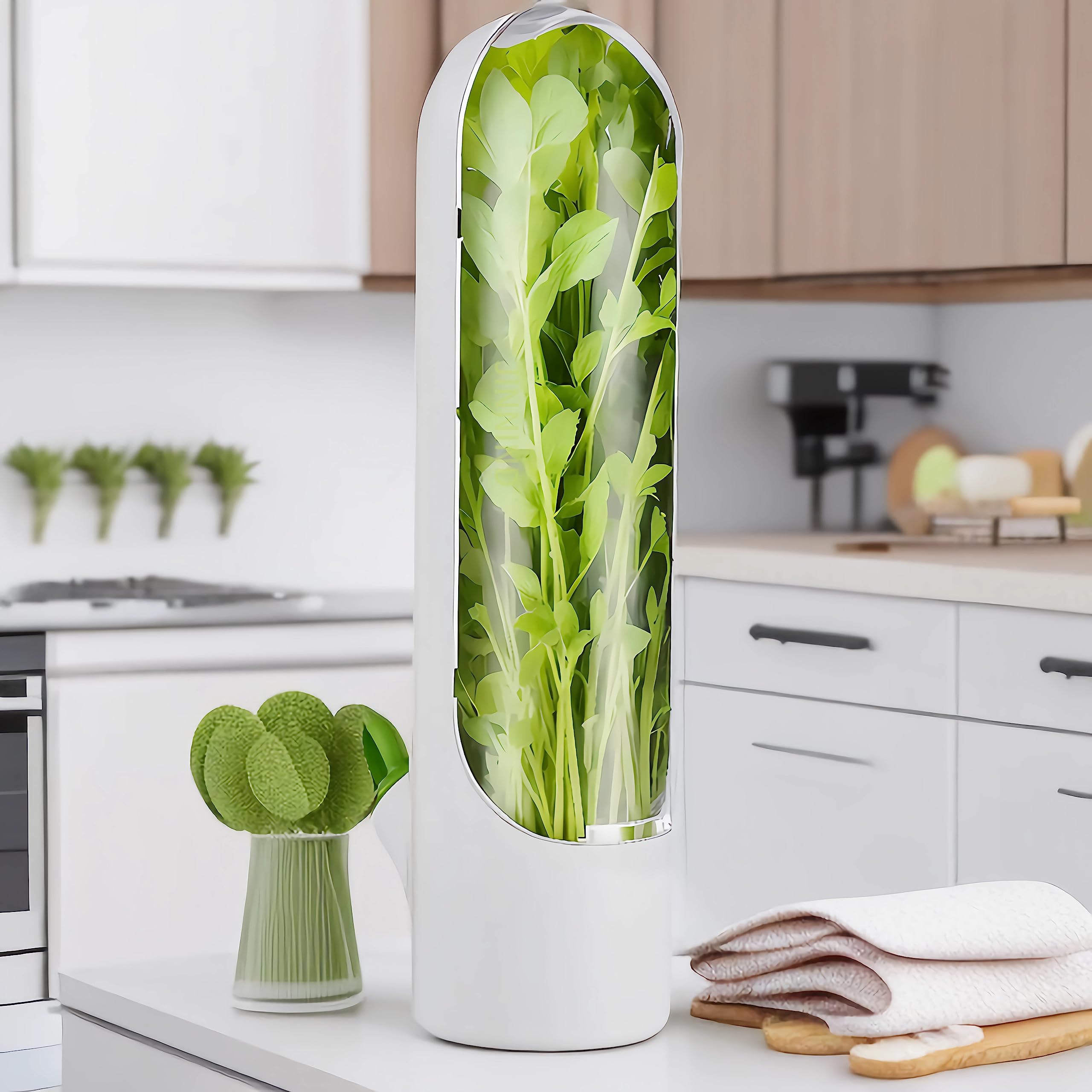 Herb Saver For Refrigerator, Fresh Herb Keeper, Herb Saver Pod Containers, Herb Fresh Keeper For Refrigerator,Herb Storage For C