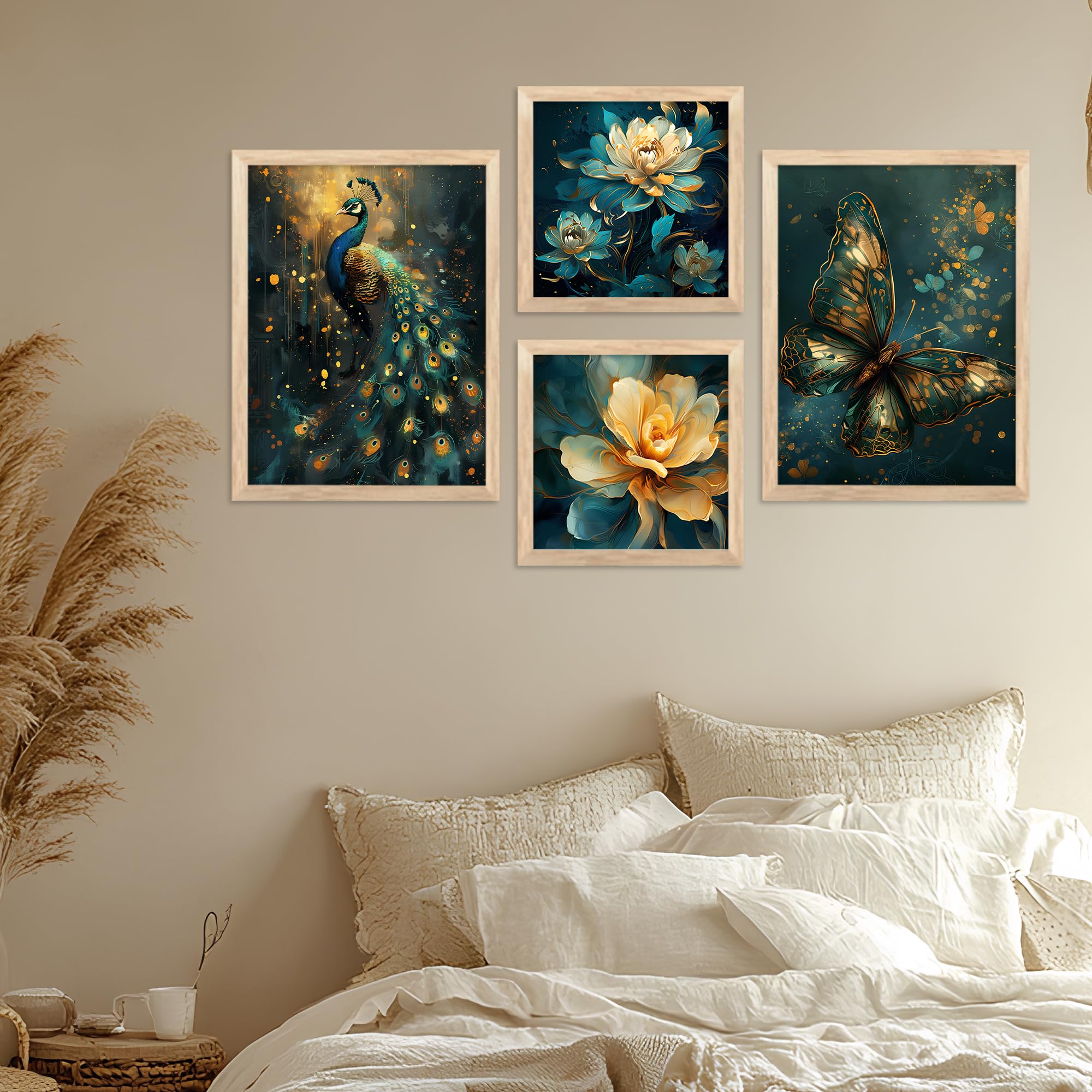 Artifly - Modern Art Wall Painting With Frame For Living Room Bedroom Hall Office - Abstract Framed Painting For Wall Decoration