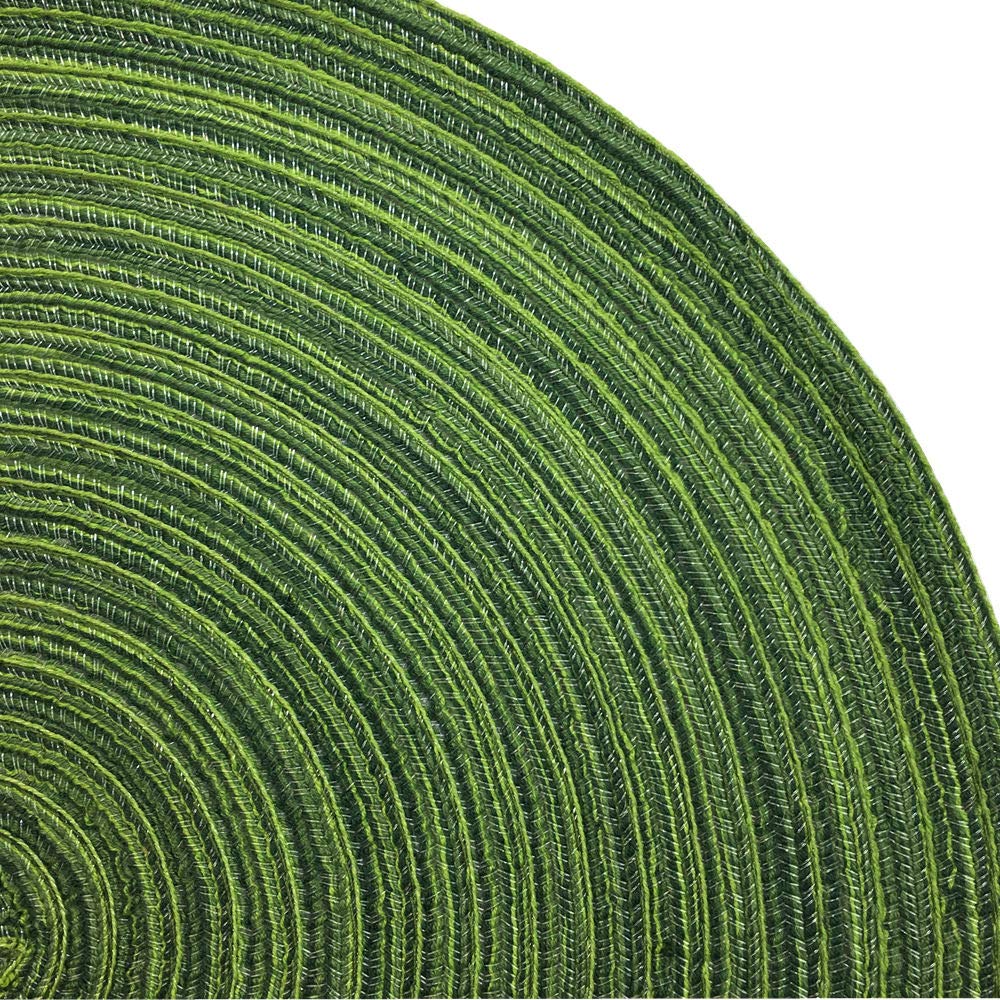 Red-A, Placemats, Round Placemats For Dining Table Set Of 4 Woven Heat Resistant Non-Slip Kitchen Table Mats Diameter 14 Inch(Hu