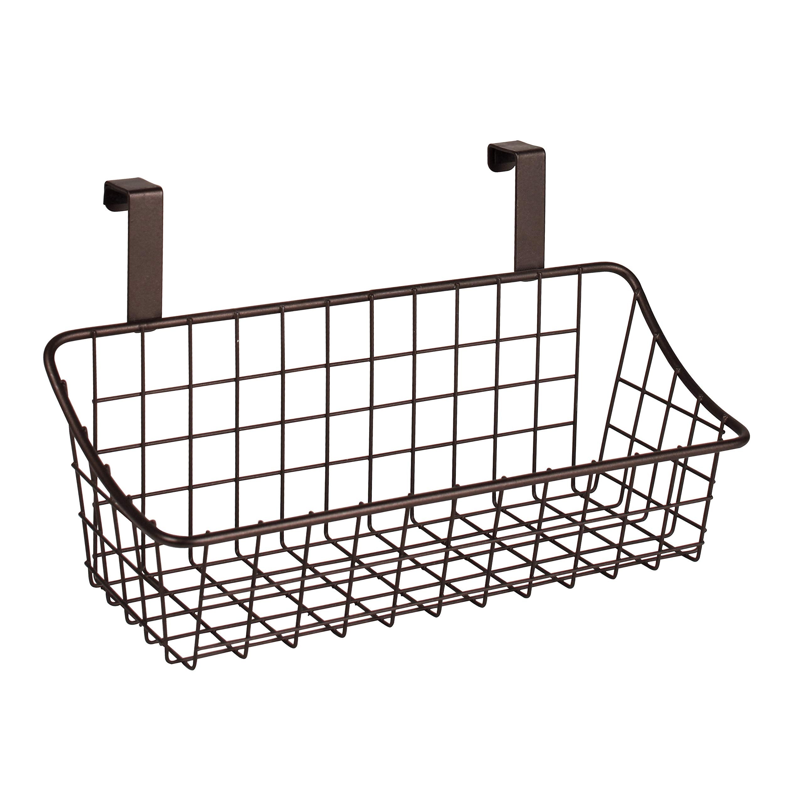 Spectrum Diversified Grid Storage Basket, Over The Cabinet Door, Small, Bronze