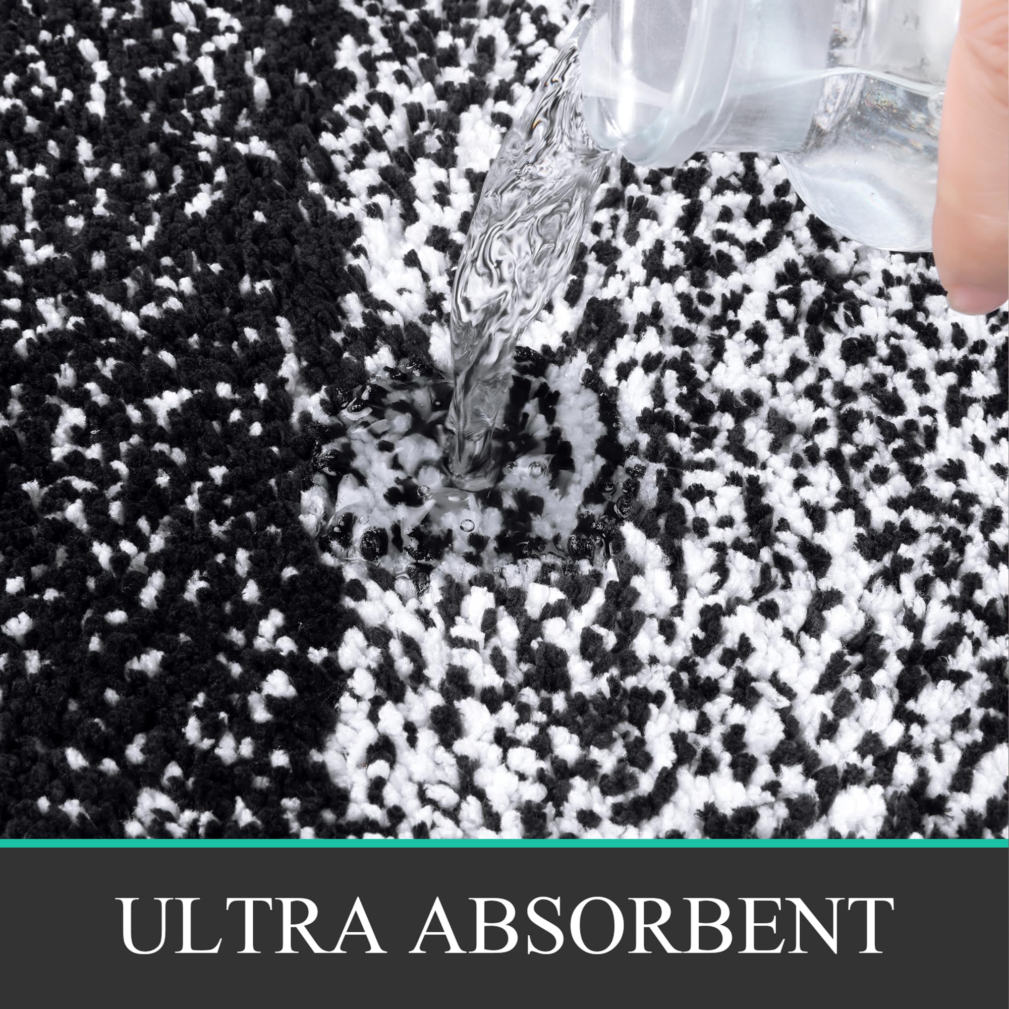 Bsmathom Bathroom Rugs Sets 4 Piece With Toilet Cover, Soft Absorbent Bath Mats Non-Slip For Bathroom, Machine Washable Bathroom