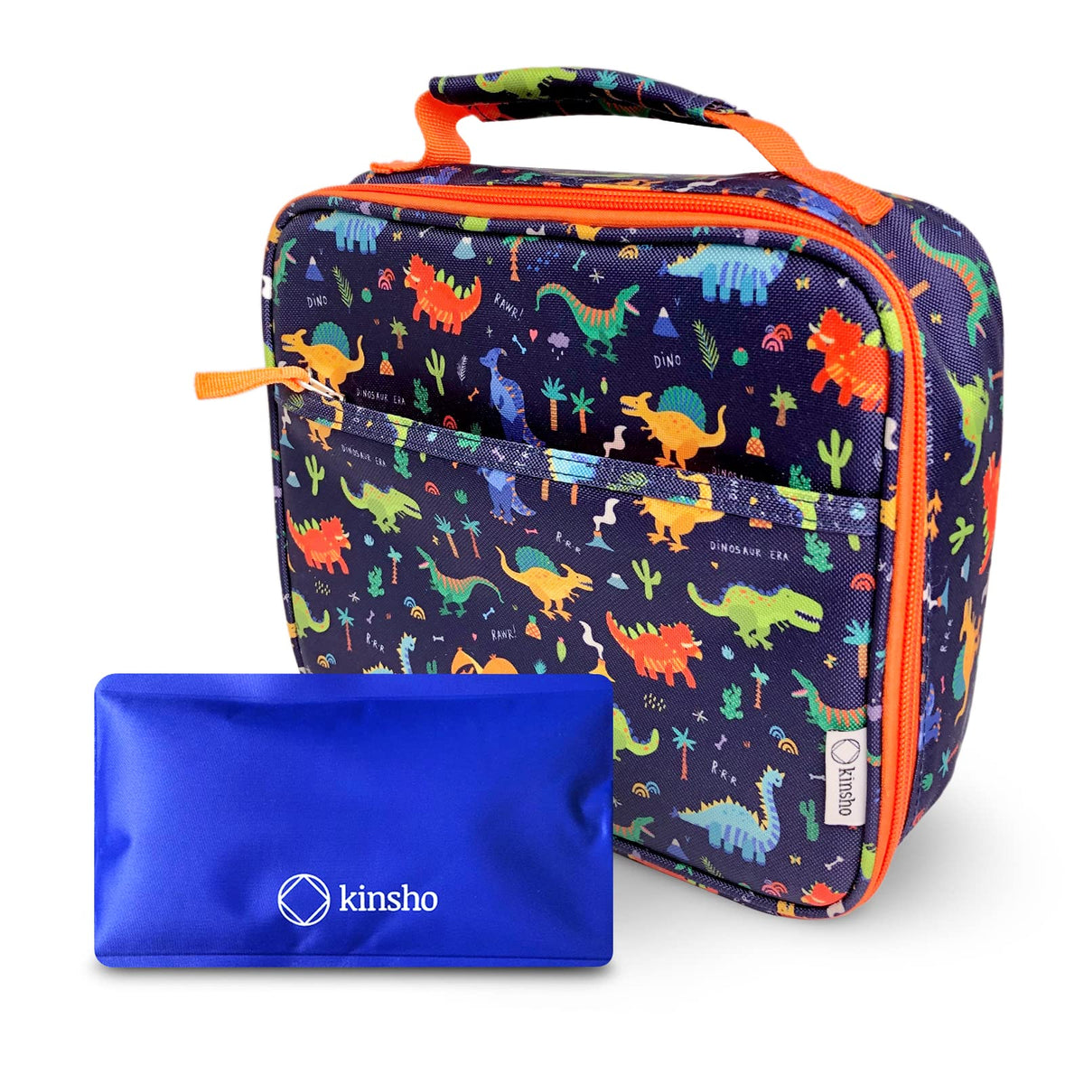 Dinosaur Lunch Box With For Boys With Ice Pack, Insulated Bag For Toddlers Kids Girls Baby Boy Daycare Pre-School Kindergarten,