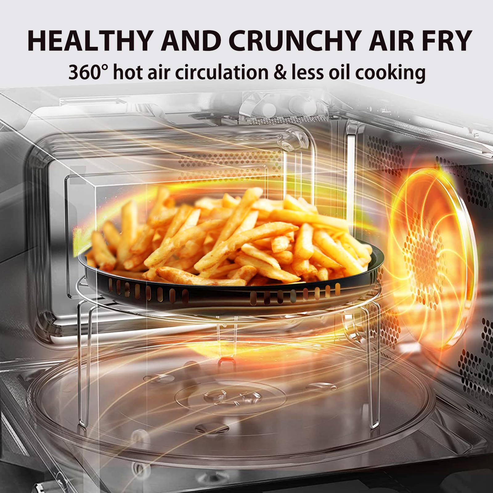 Toshiba Inverter Countertop Microwave Oven Air Fryer Combo Master Series, Broil, Convection, Speedy Combi, Even Defrost 11.3'' T