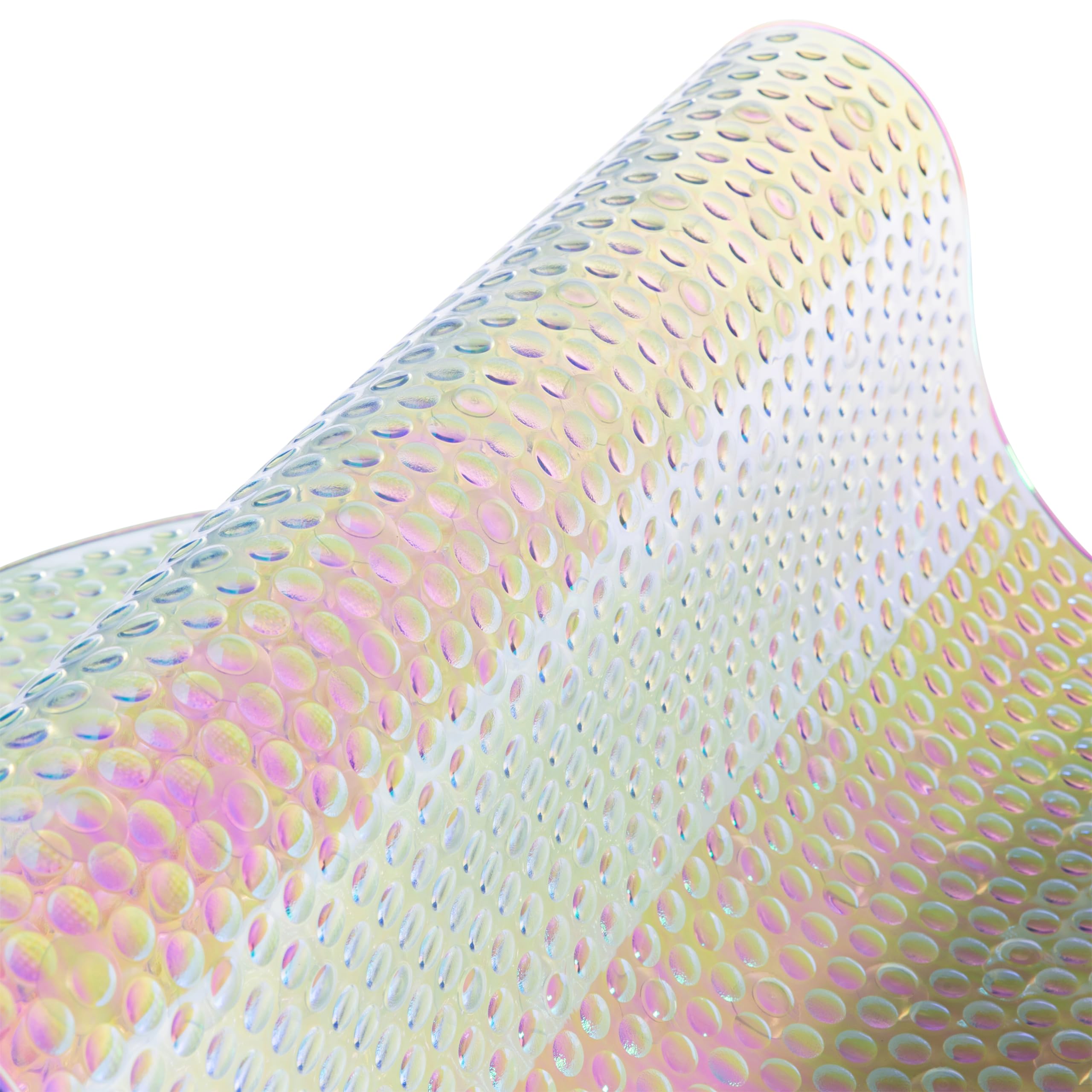 Bath Bliss Eco-Friendly Shower Tub Mat |Non-Slip | Suction Cup Base | Drain Holes | Kids And Adults Bath Safety | Iridescent