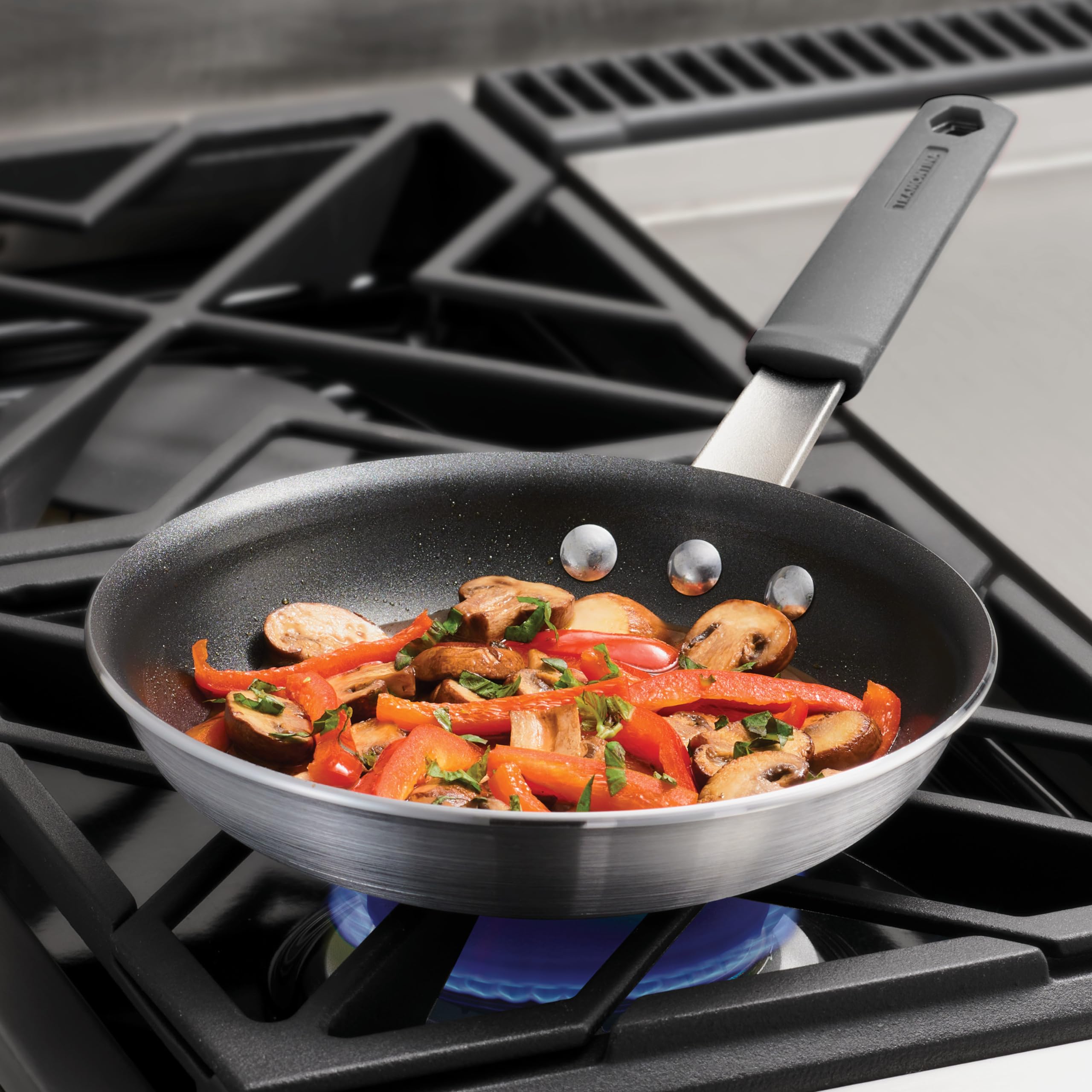 Tramontina Professional 8-Inch Non Stick Small Frying Pan, Heavy-Gauge Aluminum Skillet With Reinforced Nonstick Coating, Gray H