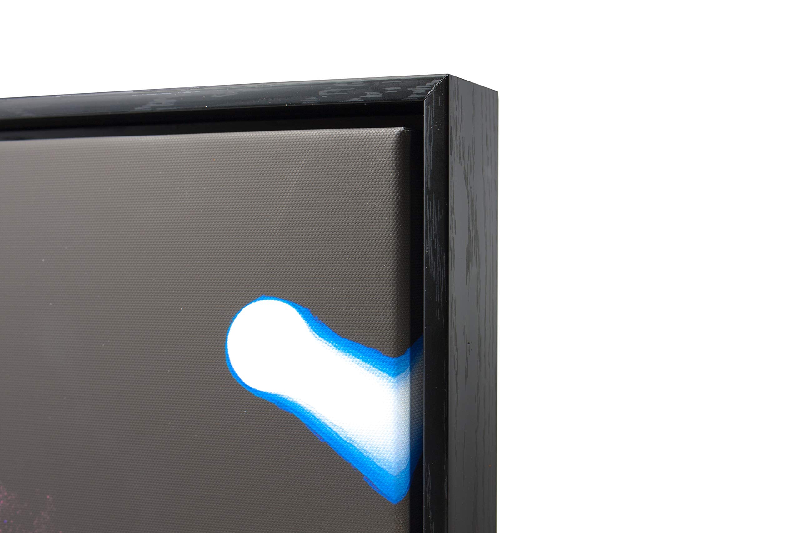 Canvas Floating Frame, Picture Wall Art Painting Frame For Finished Canvas Painting 1-1/4 Deep Picture Art Wall Decor. (Black, 8