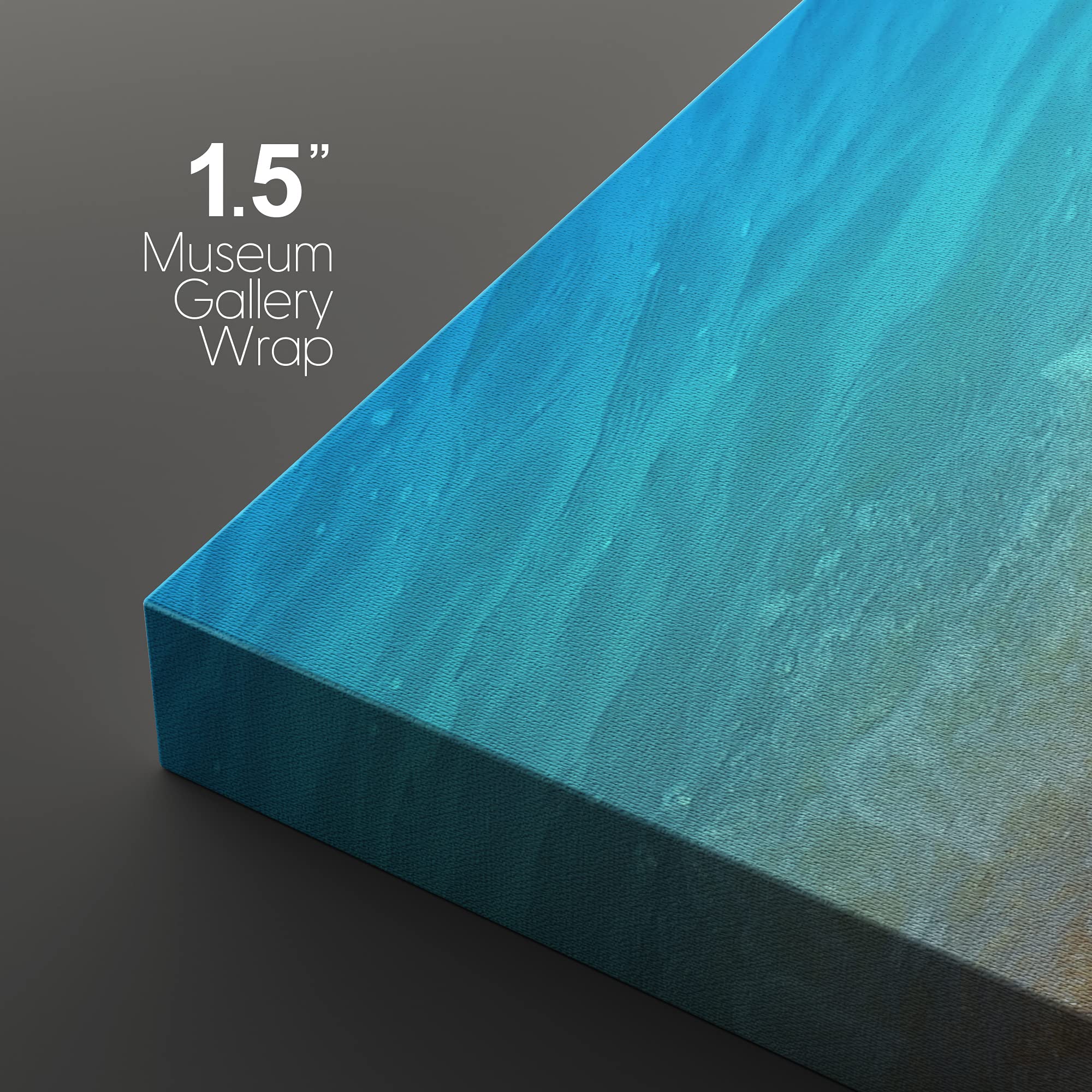 Wall26 Canvas Print Wall Art Set Blue Waves & Seafoam On Beach Shore Nature Wilderness Photography Realism Rustic Landscape Colo