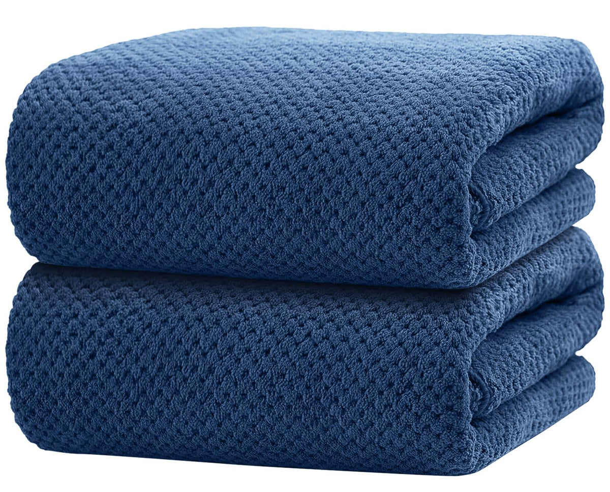 Homexcel Bath Towel Set Pack Of 2, 30 X 60 Inches Large Microfiber Bath Towels, Soft, Absorbent, And Quick Dry Towels For Bathro