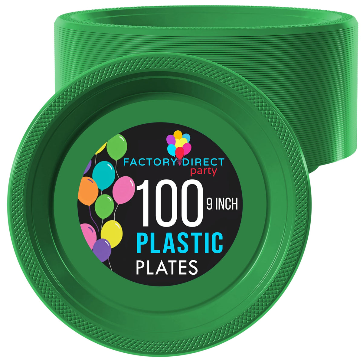 Exquisite Emerald Green Plastic Plates For Party 9 Emerald Green Disposable Plates For Party Supplies 100 Pcs Disposable Dinne