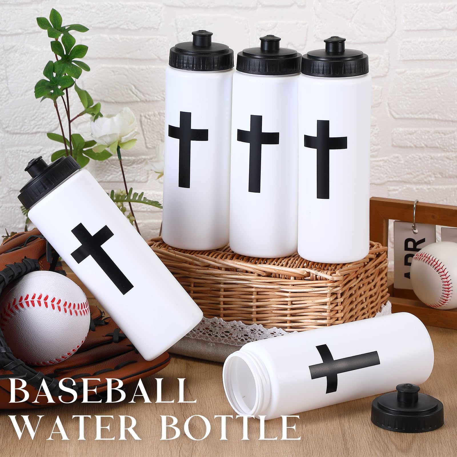 Honeydak Cross Water Bottle Christian Gifts for Women Religious Squeeze Water Cup 20 oz Sports Bottle with Pull Top Lid Birthday