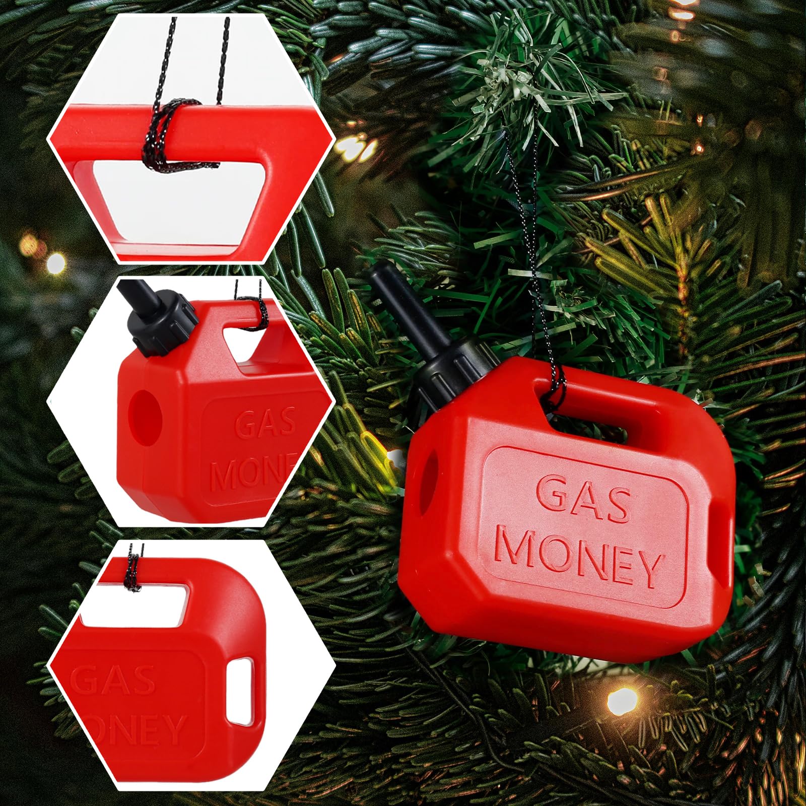 Funny Christmas Gas Money Ornament 2025 - Funny Money Holder for Cash Gift - Money Holders Money Holder for Cash Gift - Christma