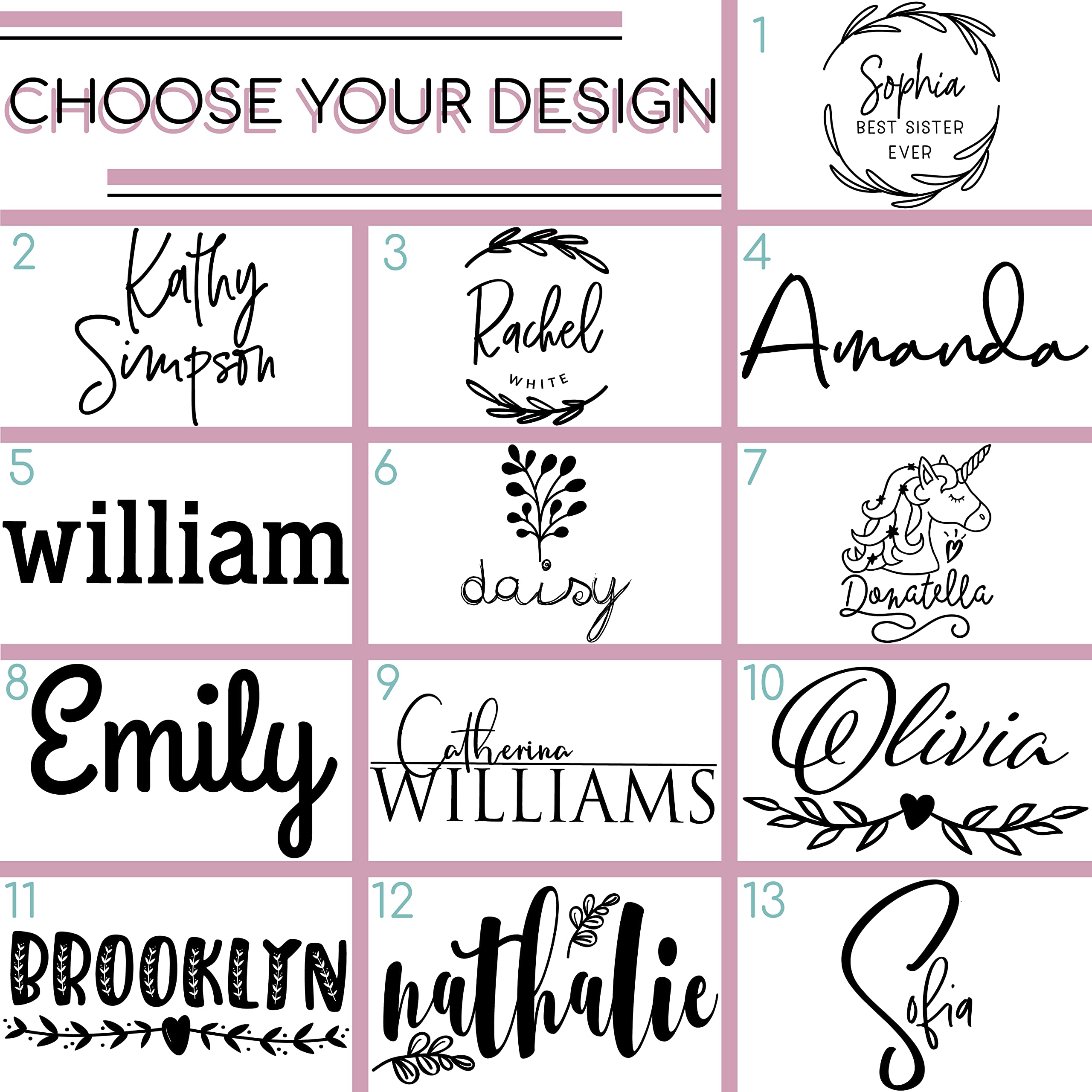 Personalized Tumblers, Stainless Steel 20 Oz Tumbler W/Lid | 13 Designs | Personalized Cups Double Walled Insulated Coffee Cup F