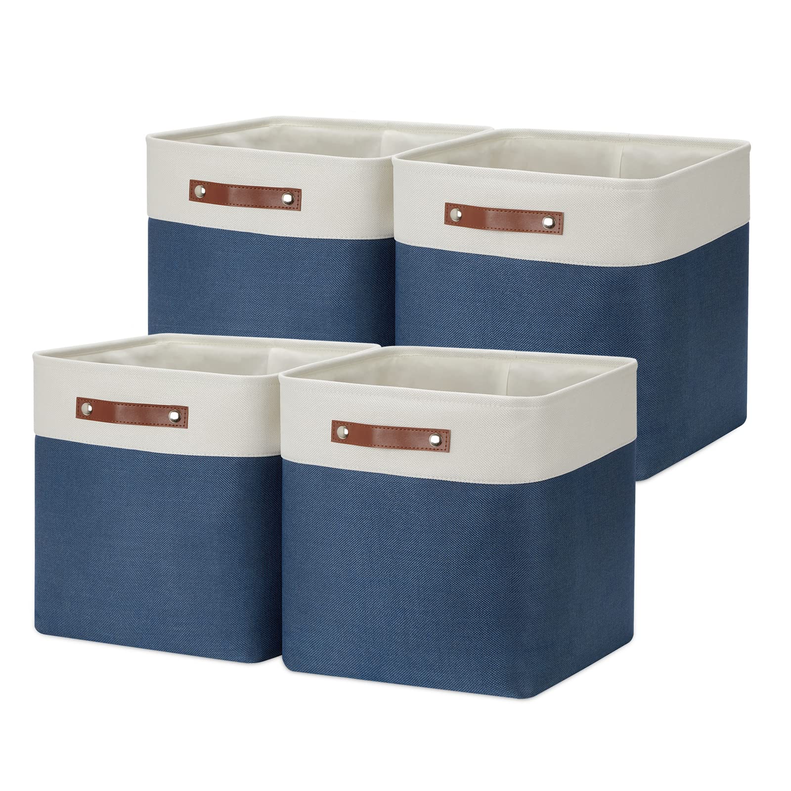 Dullemelo Storage Baskets For Shelves Closet Storage,Large Home Organization Bins For Gifts Empty,Foldable Fabric Storage Cubes