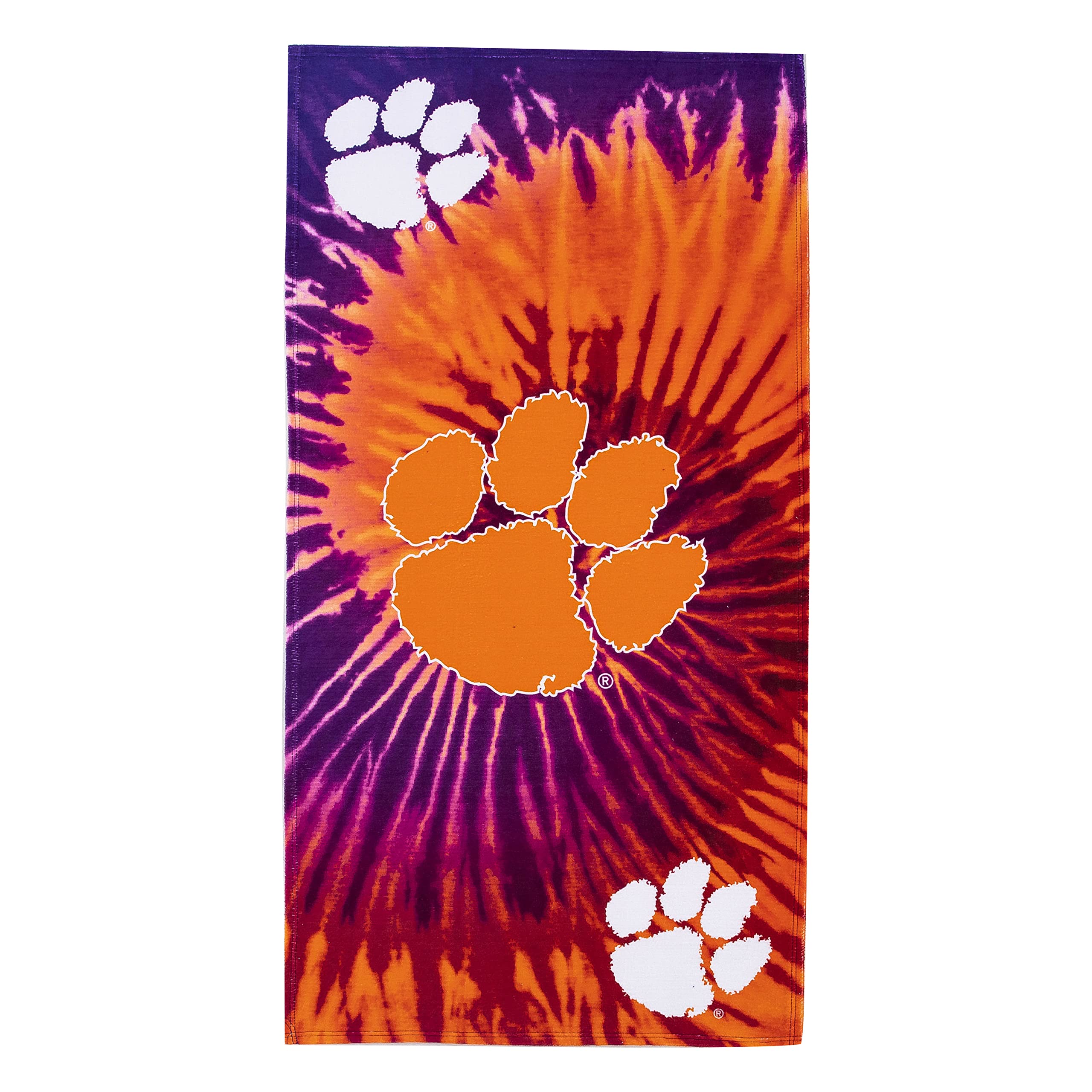 clemson Psychedelic Beach Towel(D0102H94VS7)
