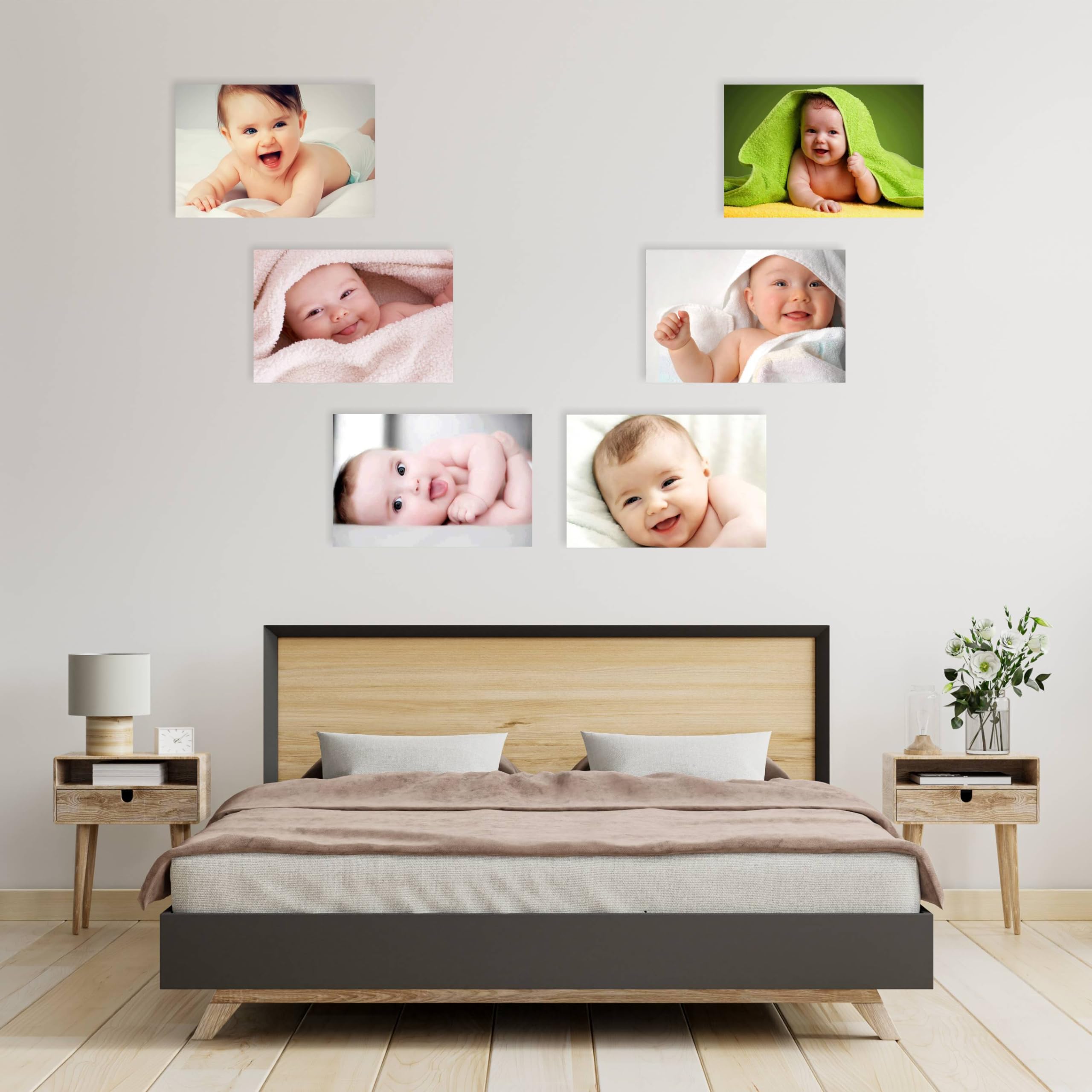 Giant Innovative Set Of 6 Cute Baby Poster | Poster For Pregnant Women | Hd Baby Wall Poster For Room Decor, Gi02 Multicolour, 1
