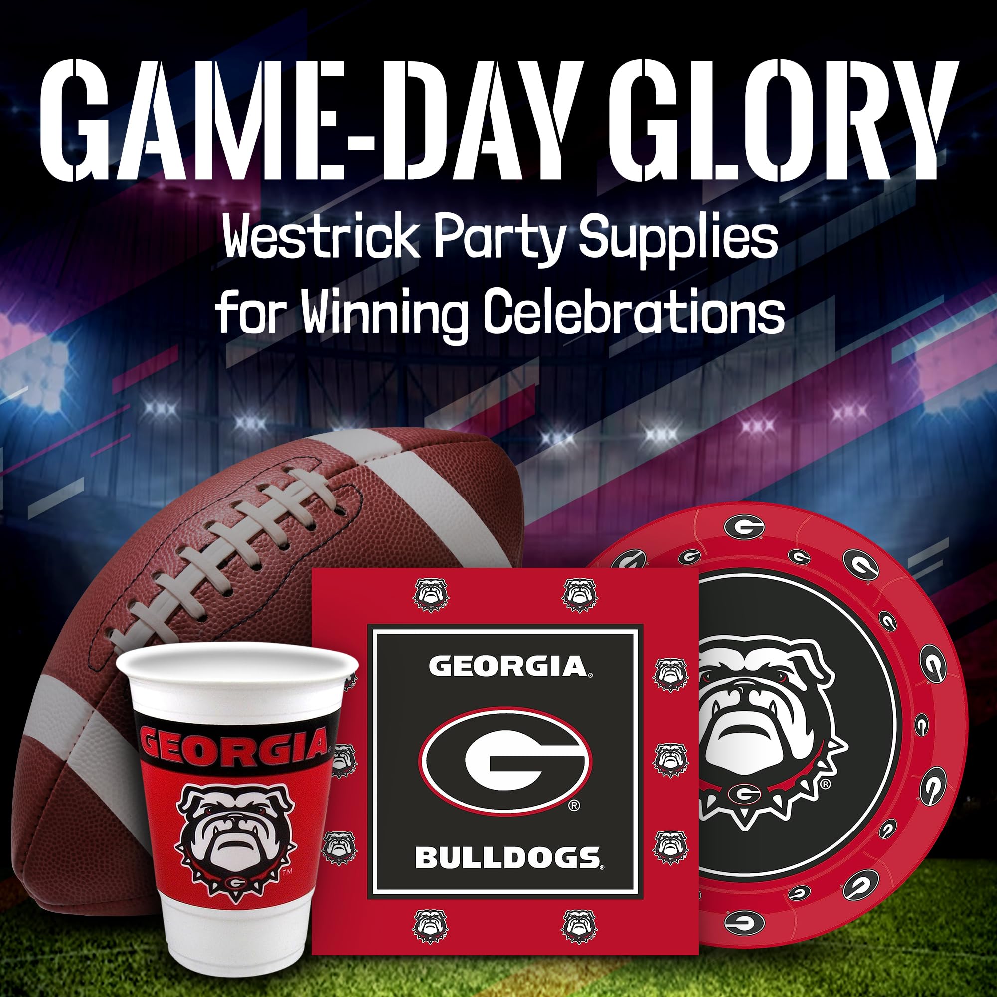 Virginia Tech Hokies Party Supplies 48 Piece Officially Licensed University Set: 16 Oz. Plastic Beverage Cups, 9'' Paper Plates,