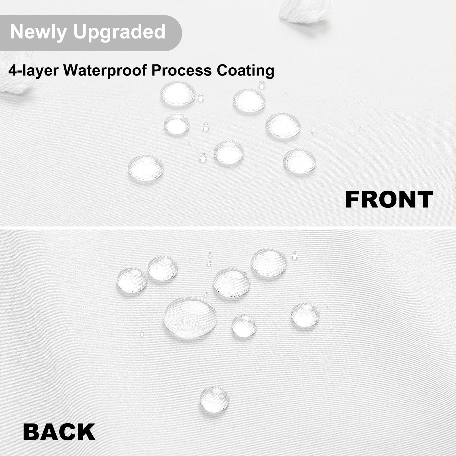 Lilycat Boho Farmhouse White Fabric Shower Curtain, 72X84 Tufted Pleat Floral Puffs Textured Tassel Cute Rustic Vintage Shower C