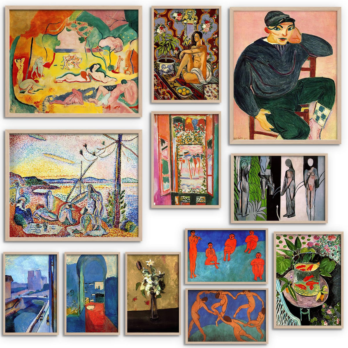 Elegend Matisse Posters - Set Of 12 Matisse Masterpiece, Henri Wall Art, Wall Posters Aesthetic, Matisse Prints, Art Exhibition