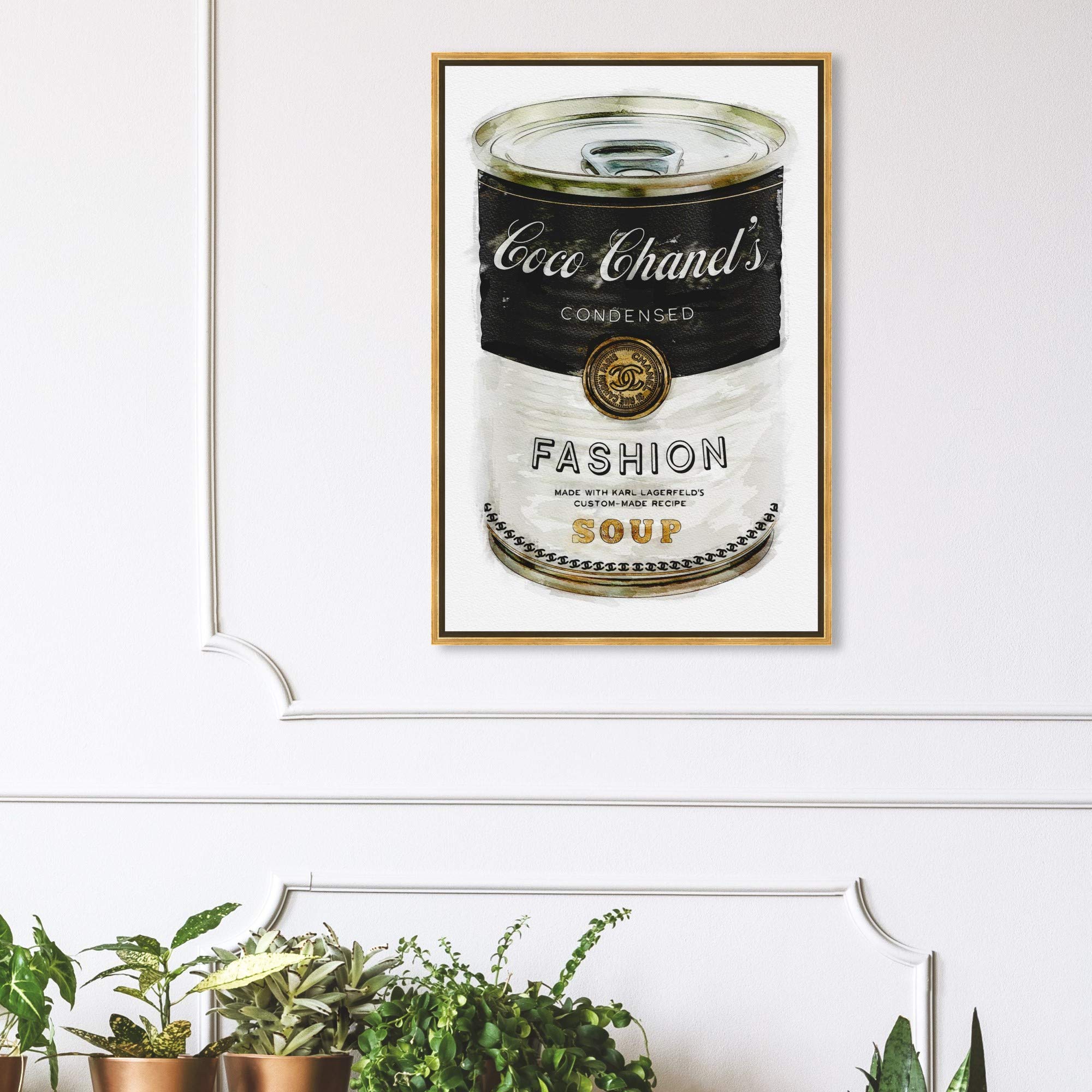 The Oliver Gal Artist Co. Fashion And Glam Contemporary Canvas Art - Fashion Soup, Wall Art For Living Room, Bedroom, And Bathro