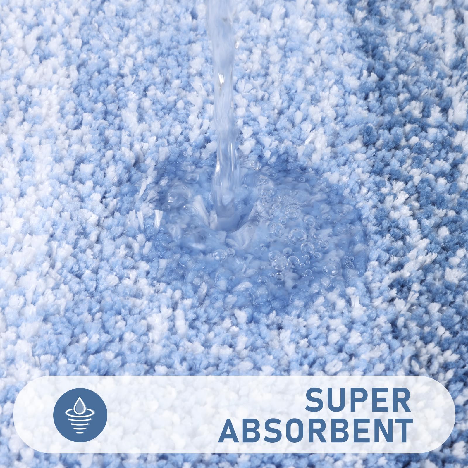 Bsmathom Bathroom Rugs Sets 5 Piece With Toilet Lid Cover, Soft Absorbent Bath Mats For Bathroom, Non Slip Washable Bathroom Mat