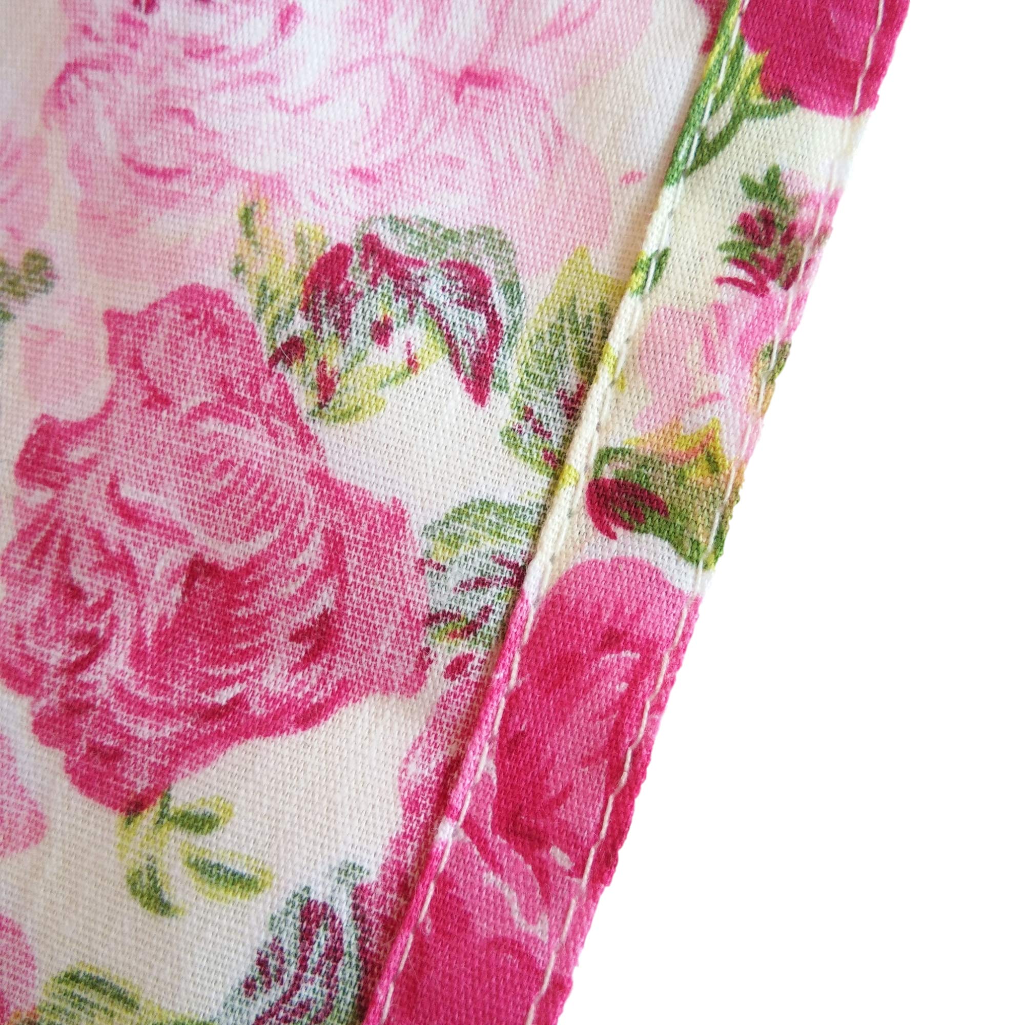 Cushystore Valentine Floral Roses Garden Table Runner Blooming Blossom Theme 100% Cotton Pink, 13 X 48 Inch